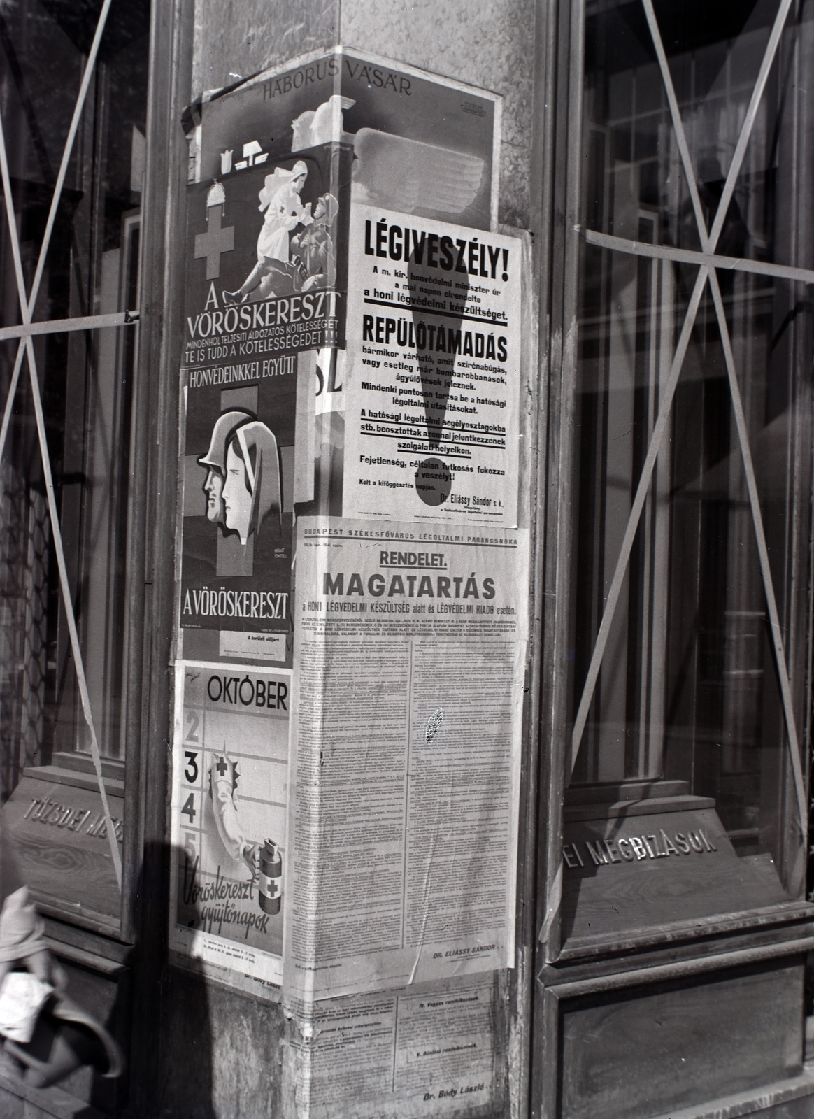 1944, Divéky István, poster, announcement, Fortepan #183830