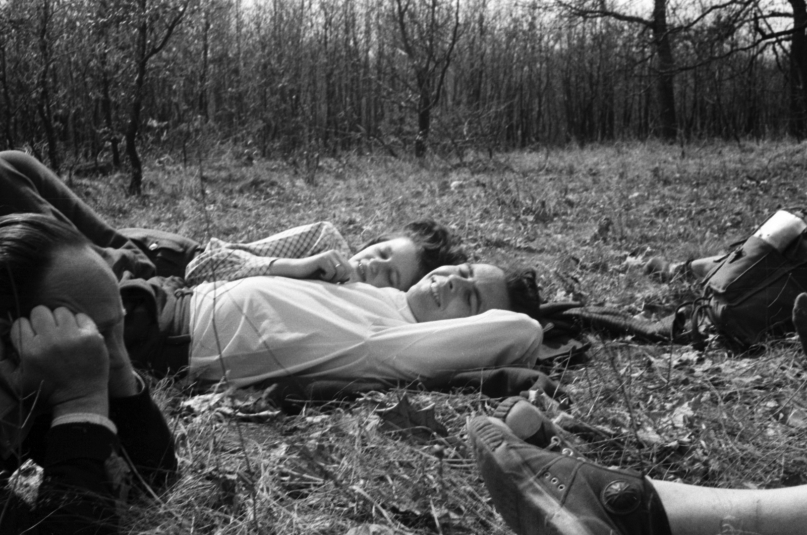 1963, Dömölky Etelka, fűben feküdni, háton fekvés, Fortepan #183904