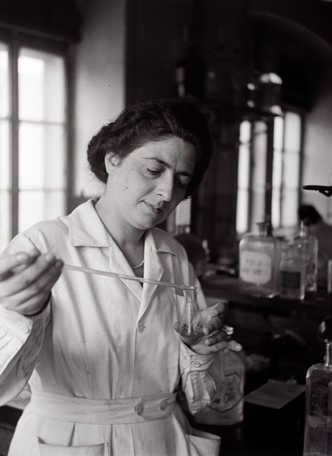 1936, Ferencz Zoltán Zénó, flask, laboratory, Fortepan #184047