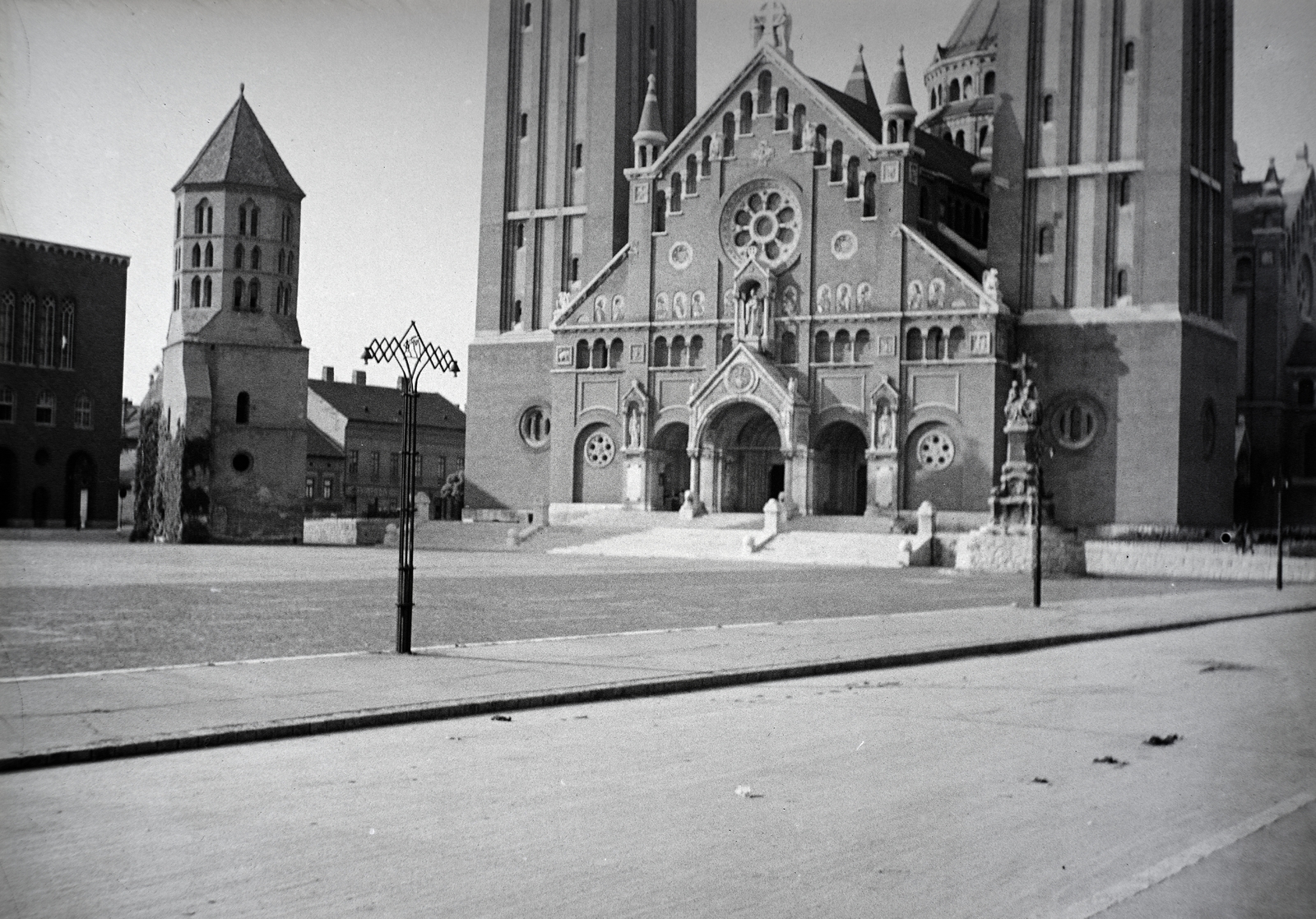 Hungary, Szeged, Dóm tér, Fogadalmi templom., 1941, Ferencz Zoltán Zénó, Fortepan #184063