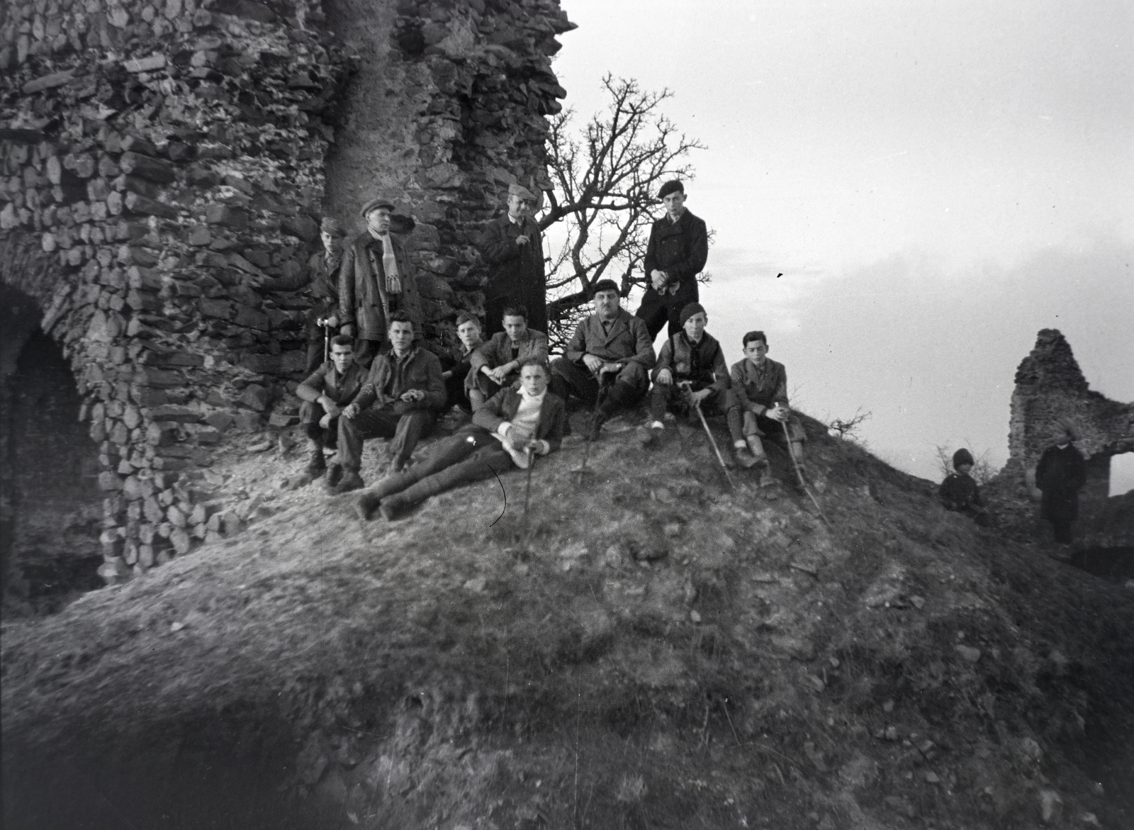 Slovakia, Šiatorská Bukovinka, Somoskő vára., 1938, Ferencz Zoltán Zénó, Fortepan #184098