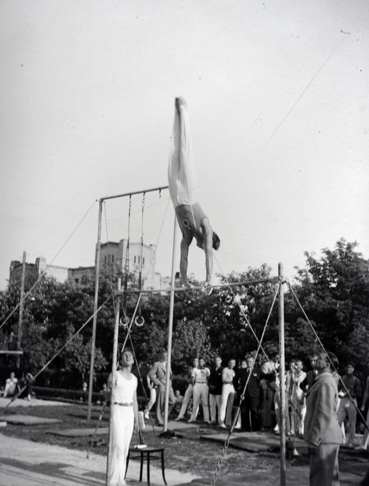 1938, Ferencz Zoltán Zénó, Exercise Equipment, gymnast, Fortepan #184102