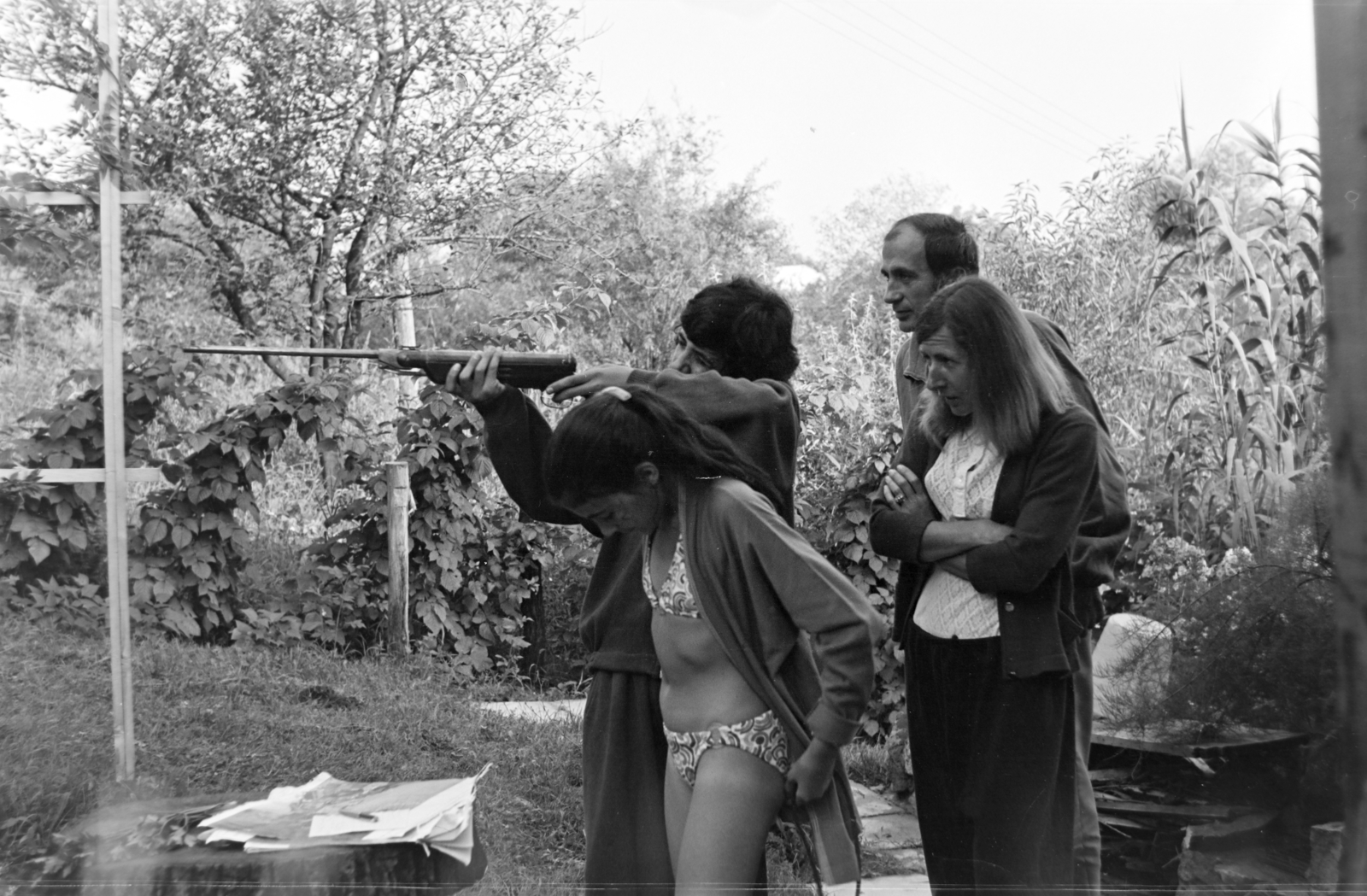 1970, Ferencz Zoltán Zénó, shooting, gun, Fortepan #184186