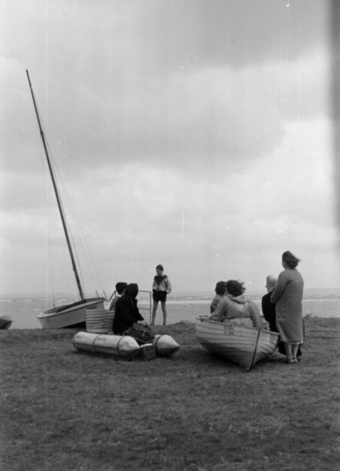 1966, Ferencz Zoltán Zénó, árbóc, várakozás, csónak, Fortepan #184222