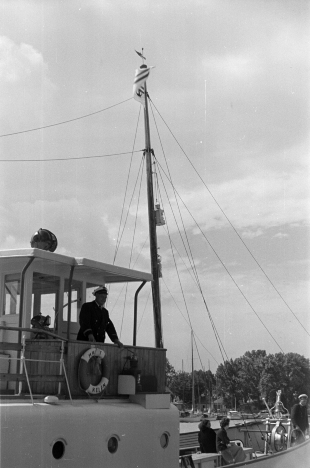 1966, Ferencz Zoltán Zénó, Kelén ship, Fortepan #184223