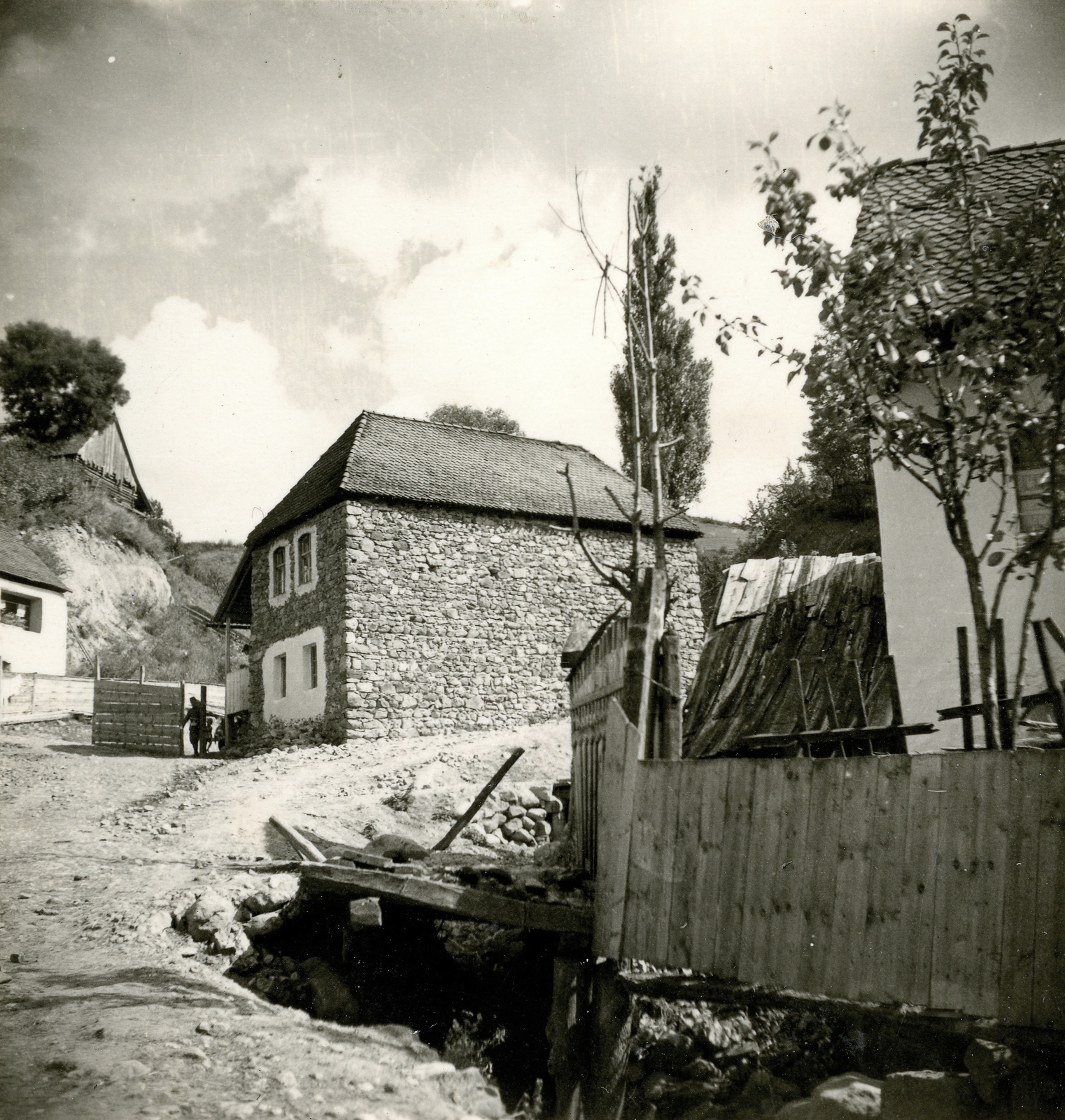 1940, Glázer Attila, house, freestone, Fortepan #184251
