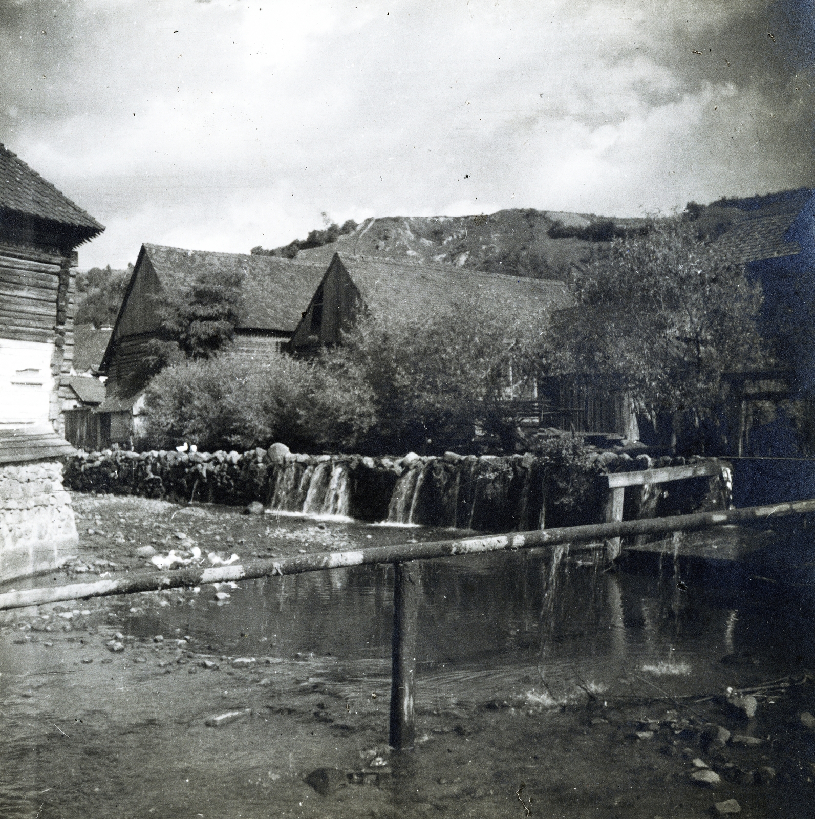 1940, Glázer Attila, water fall, Fortepan #184256