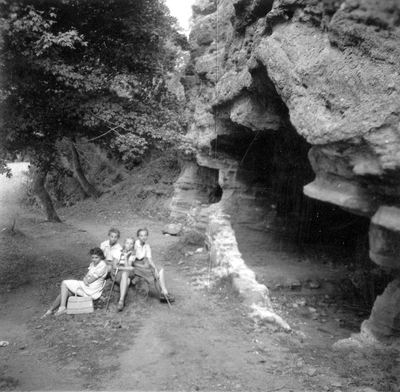 Hungary,Lake Balaton, Tihany, barátlakások., 1936, Nagy Zita, Fortepan #18435