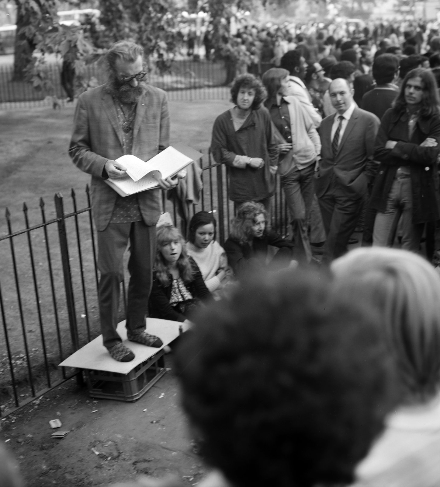 United Kingdom, London, Hyde Park, Speakers' Corner (Szónokok Sarka)., 1972, Fortepan/Album036, Fortepan #184362