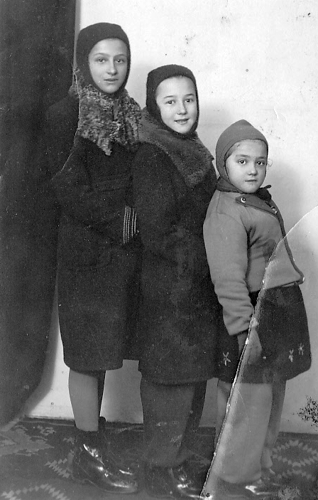1943, László János, tableau, girl, height chart, three people, Fortepan #18446