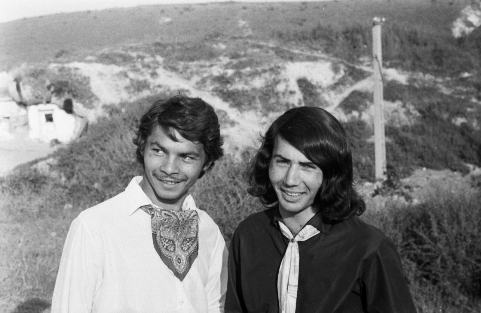 Hungary, Sály, balra a háttérben egy barlanglakás látható., 1971, Kende János, Fortepan #185098