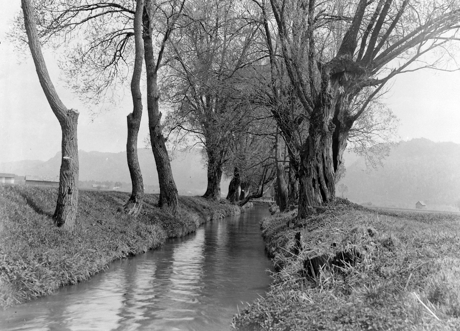 1930, Jankovszky György, water surface, landscape, mountain, shore, stream, Fortepan #18527
