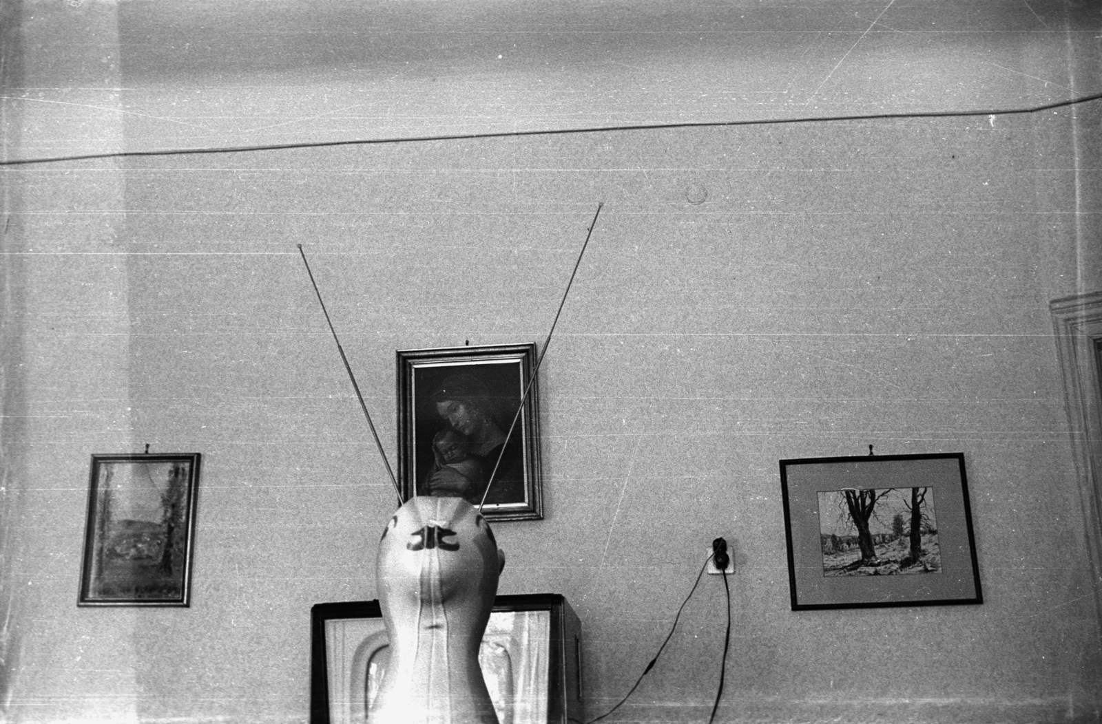 1960, Kende János, aerial, photo in a frame, Fortepan #185374