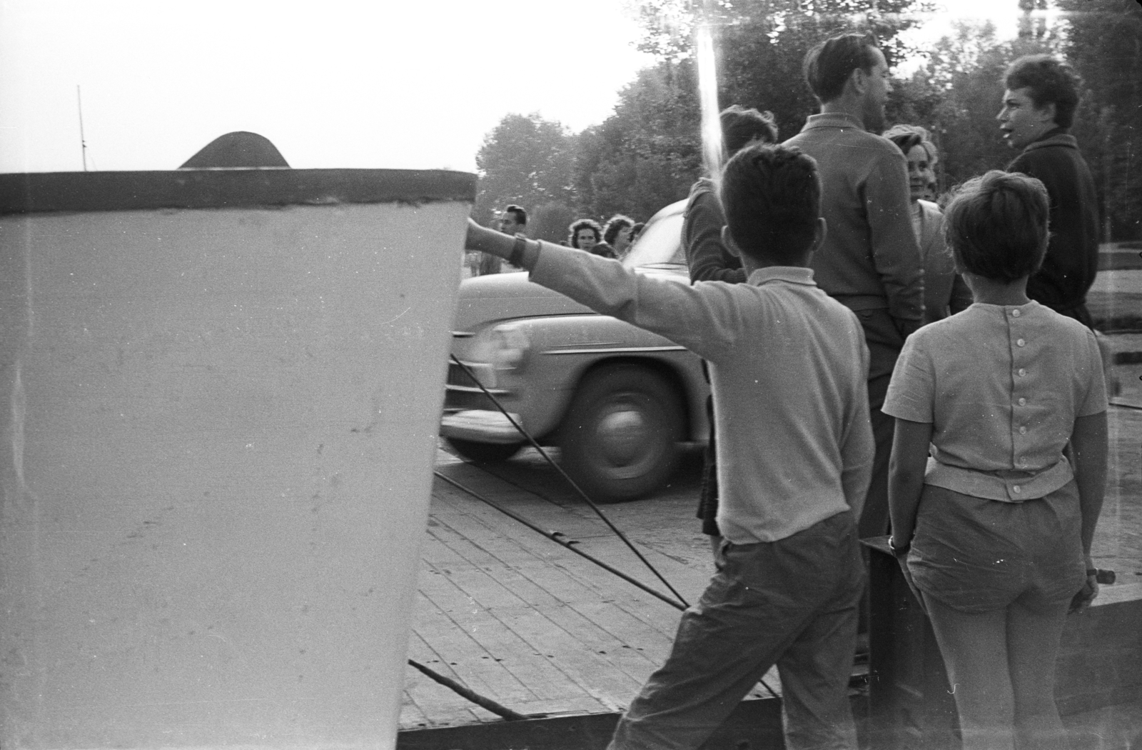 Hungary,Lake Balaton, Tihany, rév, kompkikötő., 1961, Kende János, Fortepan #185383