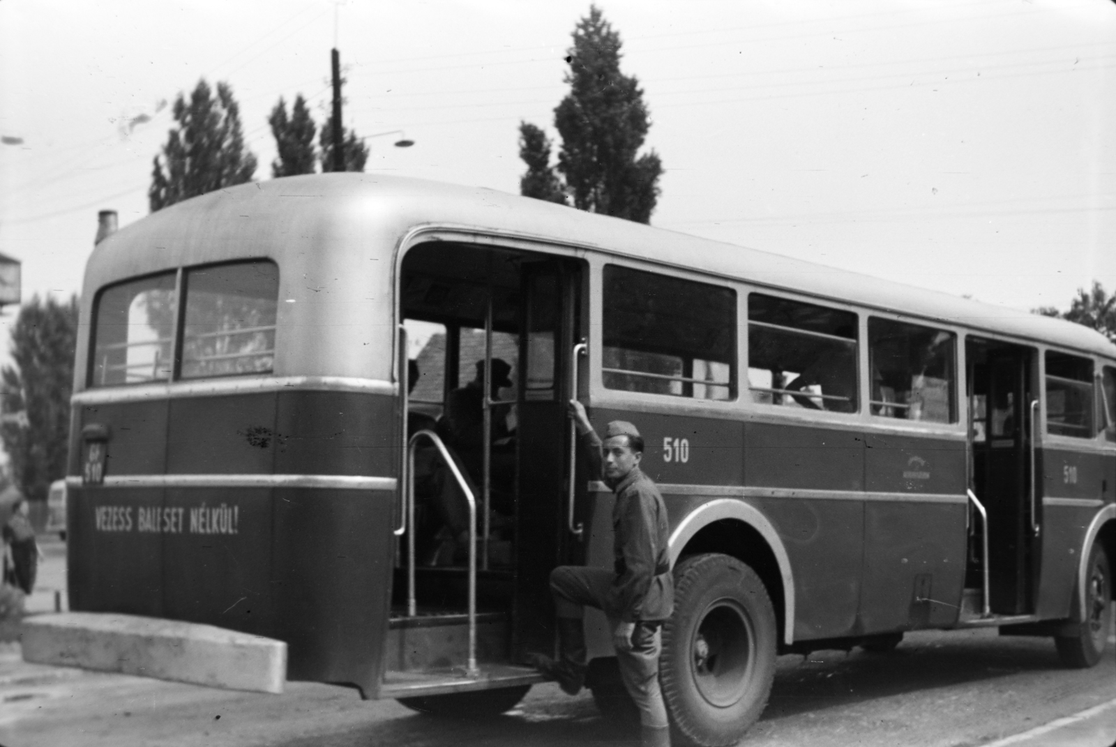 Hungary, Budapest XVIII., Béke tér., 1954, Tóth Tibor, bus, Budapest, Fortepan #185572