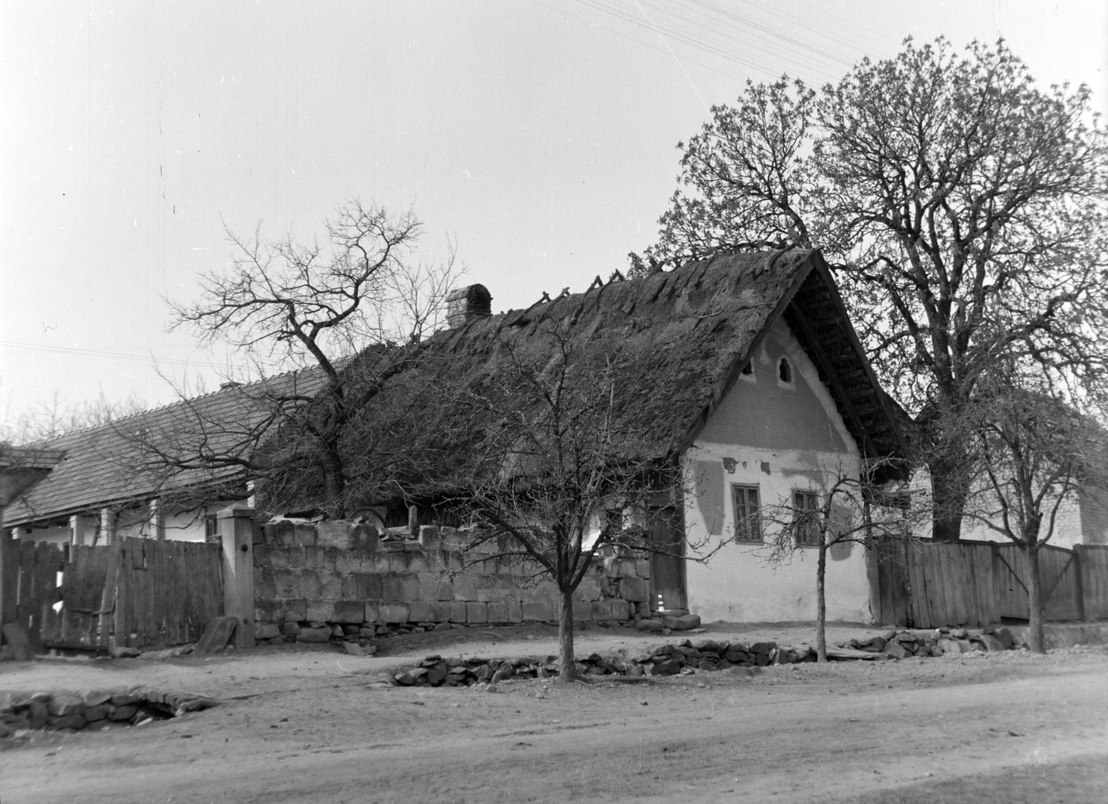 1960, Kádár József, farmhouse, thatch roof, Fortepan #185819