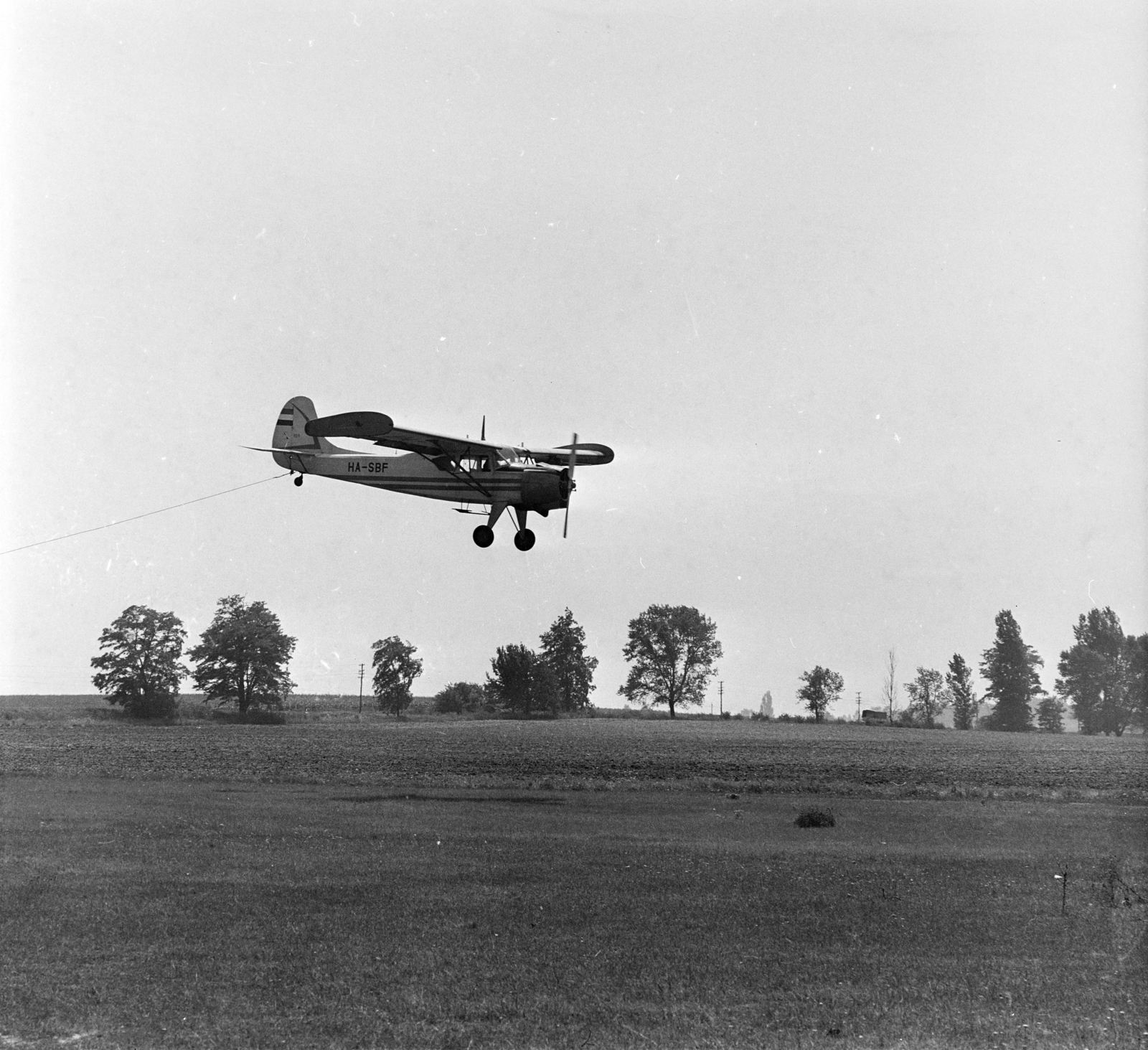 Magyarország, Budaörsi repülőtér, Budapest XI., PZL-101 Gawron típusú repülőgép., 1969, MHSZ, Budapest, Fortepan #185900