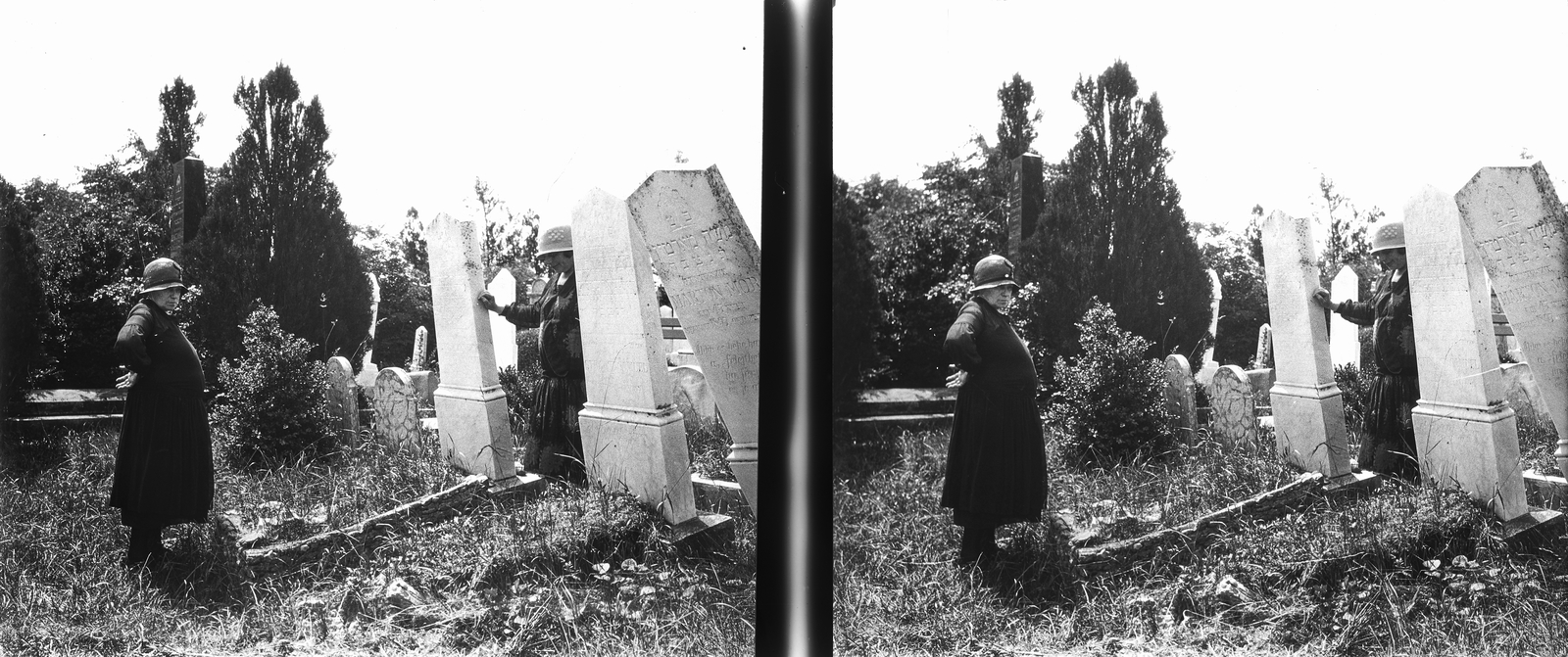 Hungary, Székesfehérvár, Óvoda utca, izraelita temető., 1926, Kárpáti György Mór, stereophoto, Fortepan #185993