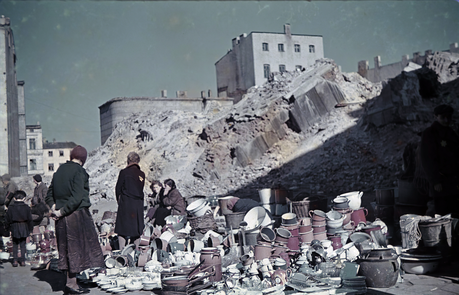 Poland, Łódź, 1942, Fortepan/Album044, colorful, pot, Fortepan #186126