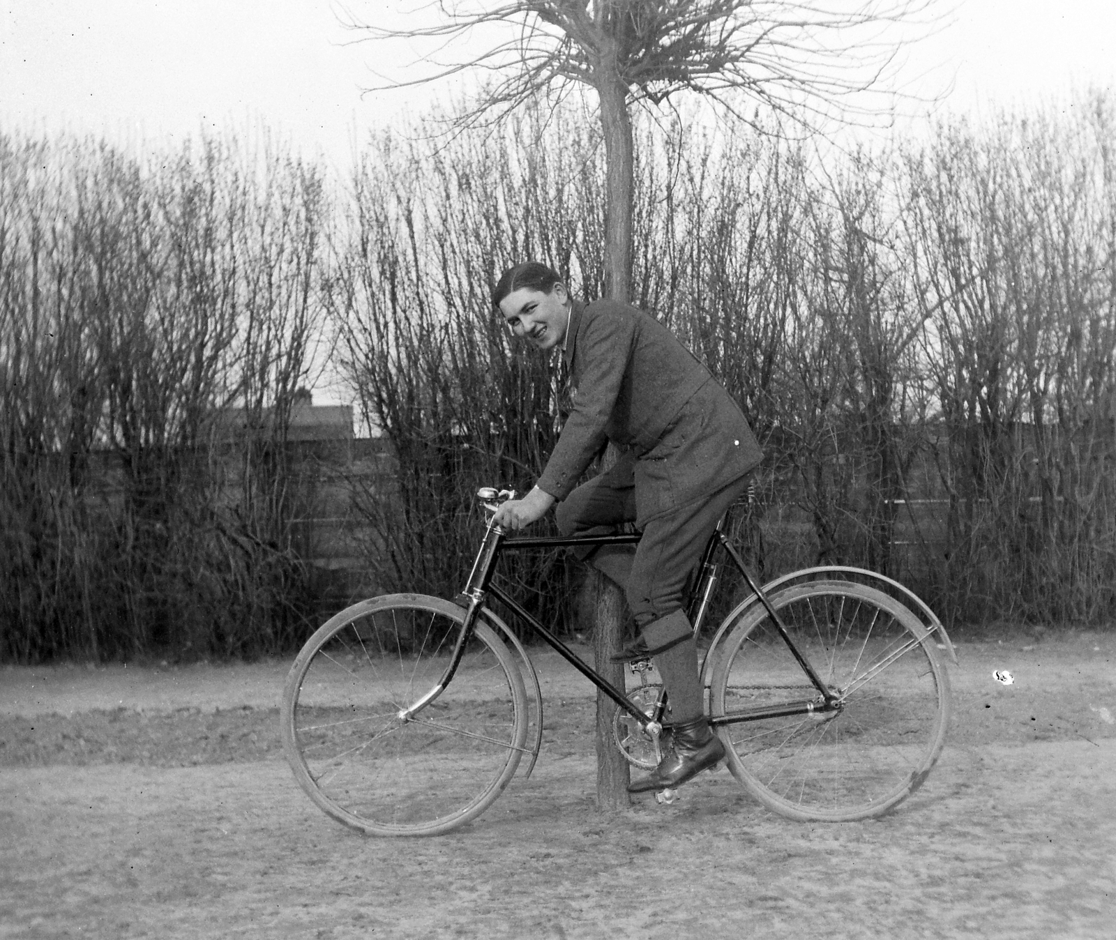 1935, Jankovszky György, bicycle, Fortepan #18619