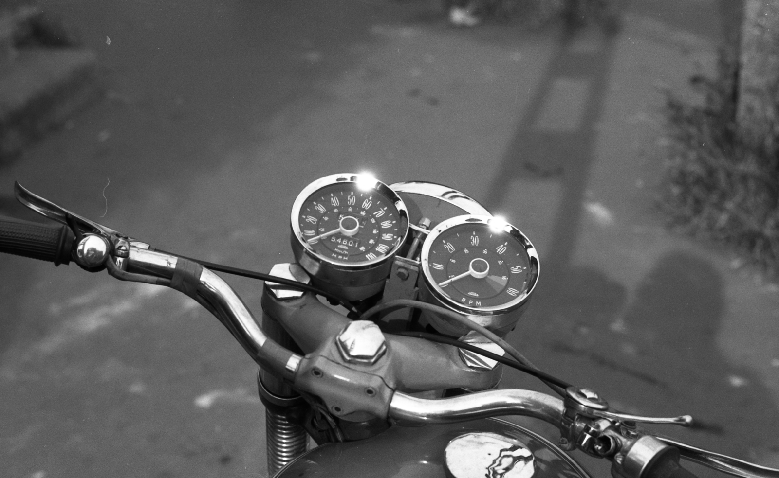 1977, Gulyás Zsuzsa, AJS-brand, motorcycle, Fortepan #186340