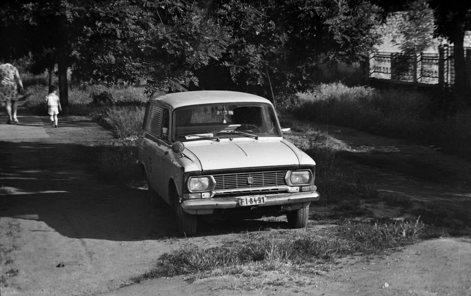 1977, Gulyás Zsuzsa, number plate, Moskvith 433/434, Fortepan #186382