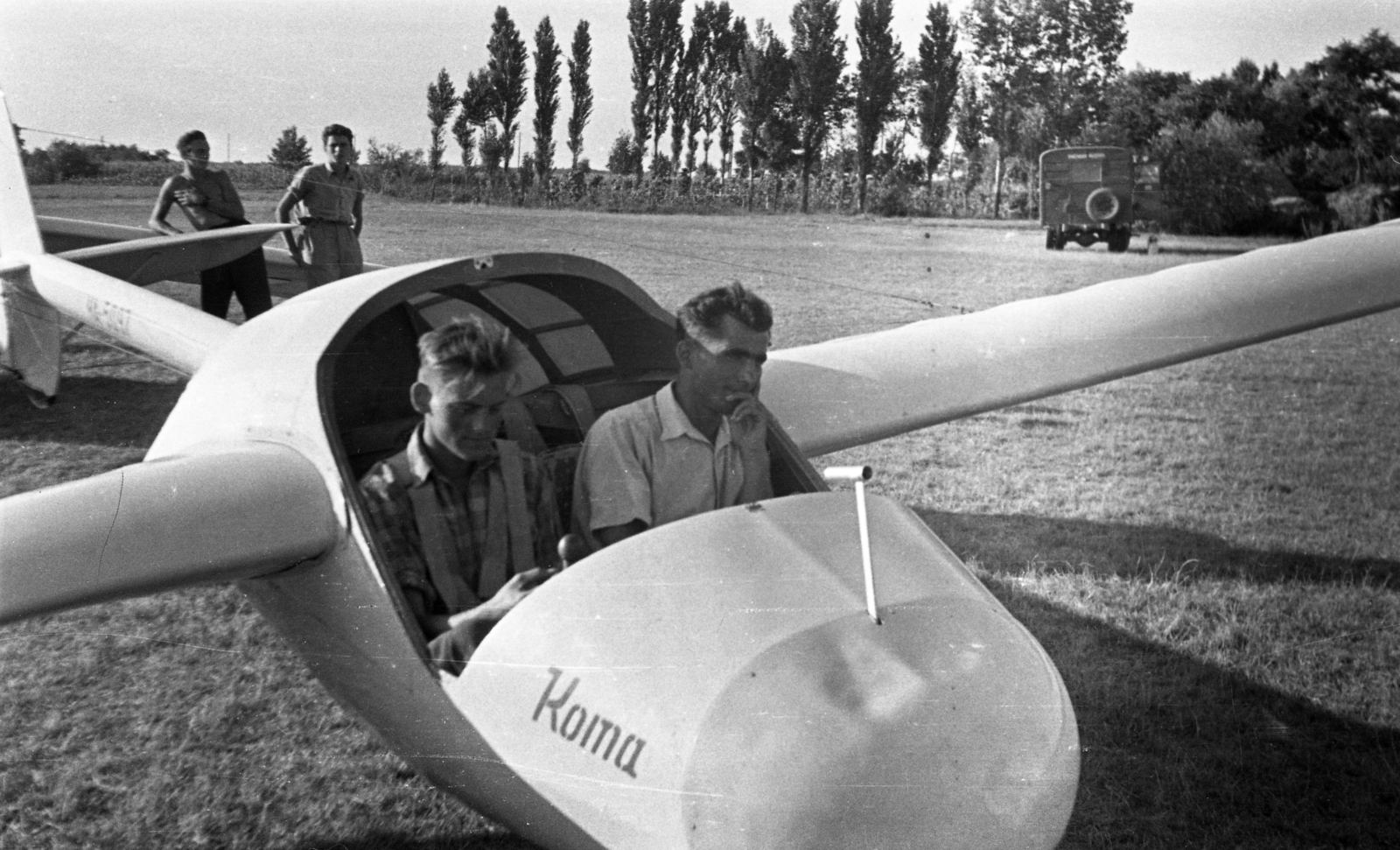 1958, Gulyás Zsuzsa, sailplane, Fortepan #186609