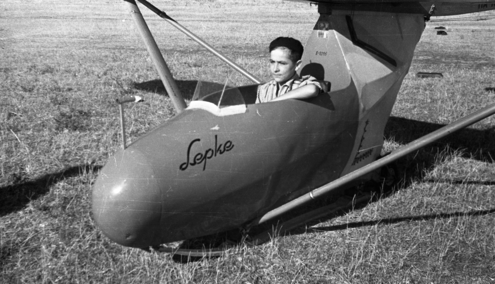 1958, Gulyás Zsuzsa, airplane, sailplane, Fortepan #186615