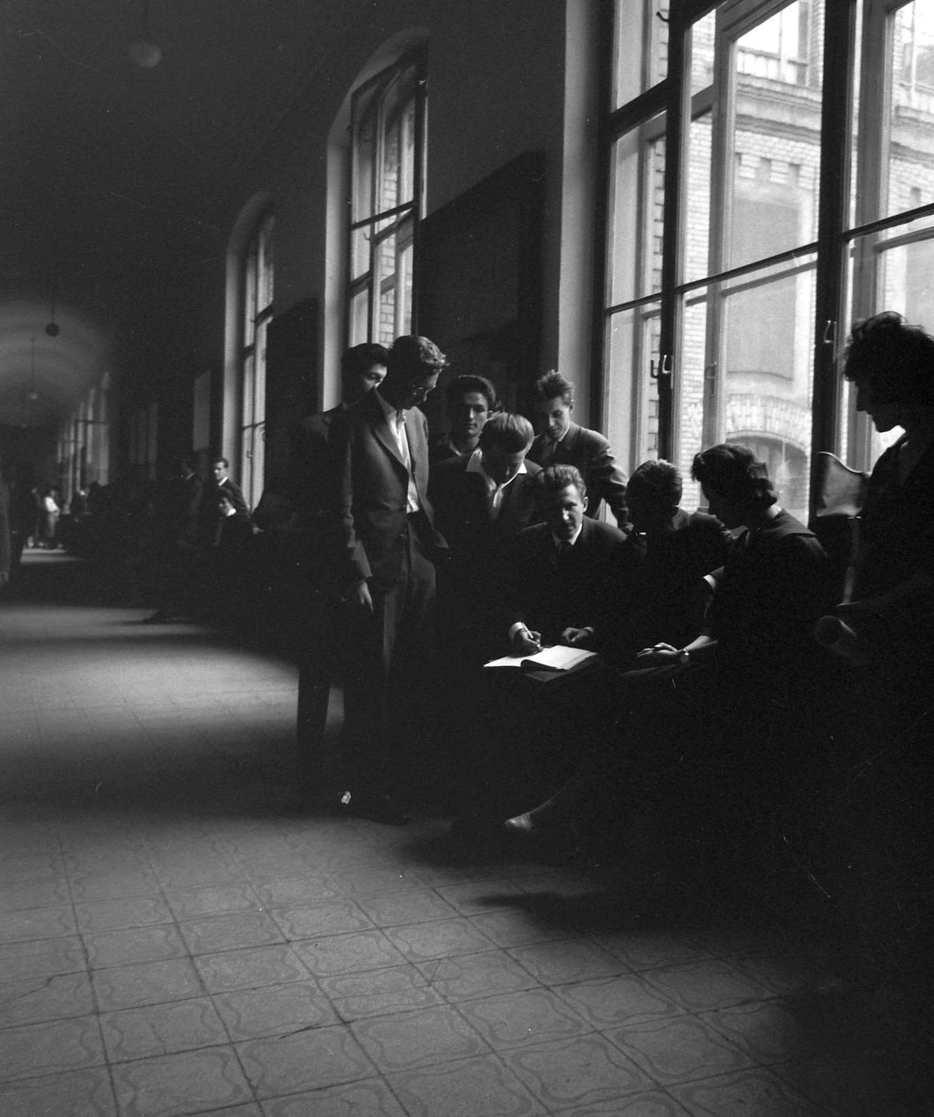 Hungary, Budapest XI., Budapesti Műszaki Egyetem (később Budapesti Műszaki és Gazdaságtudományi Egyetem)., 1961, Kotnyek Antal, education, Budapest, Budapest University of Technology, Fortepan #18687