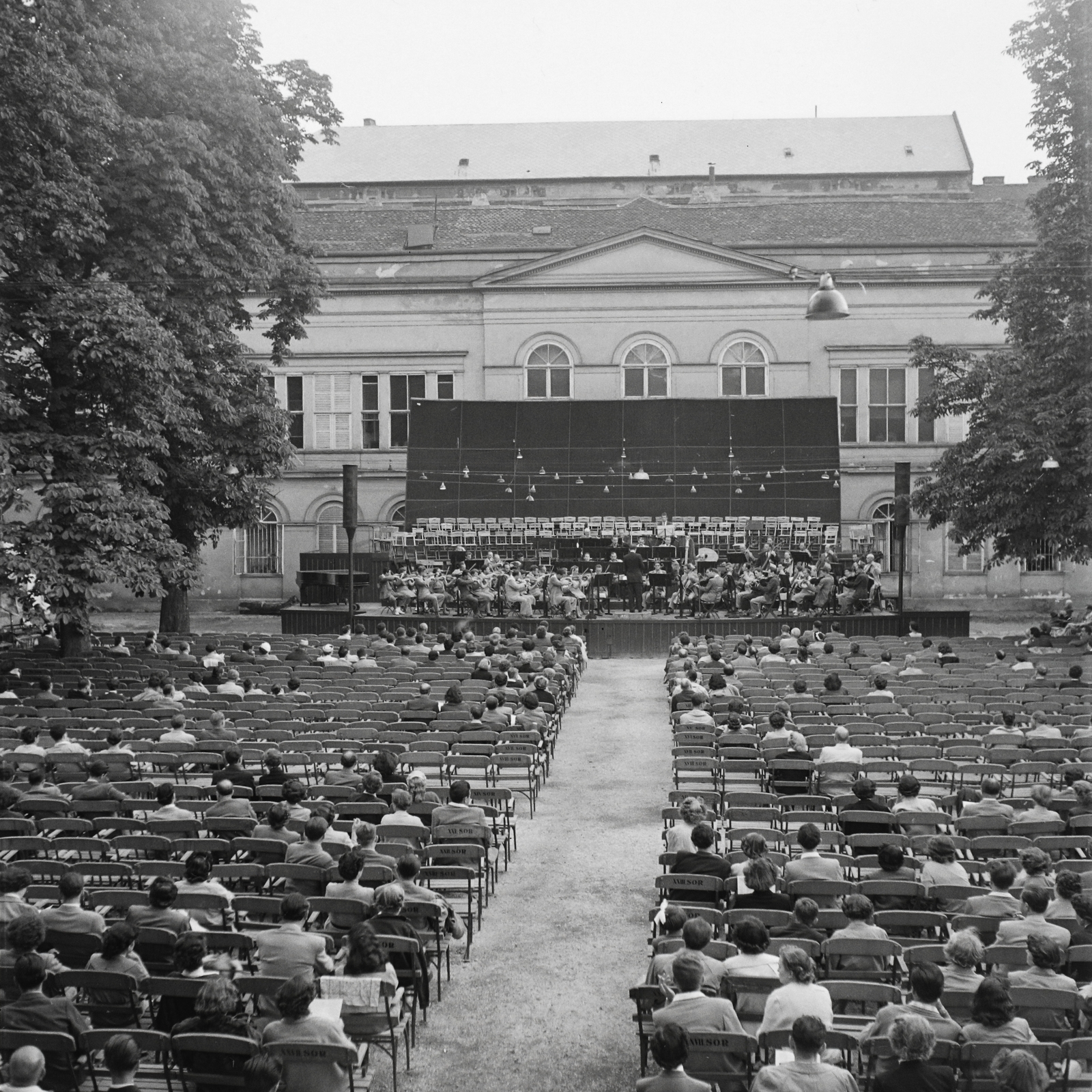 Hungary, Budapest V., Károlyi kert, koncert., 1961, Kotnyek Antal, music, stage, auditorium, Budapest, Fortepan #18688