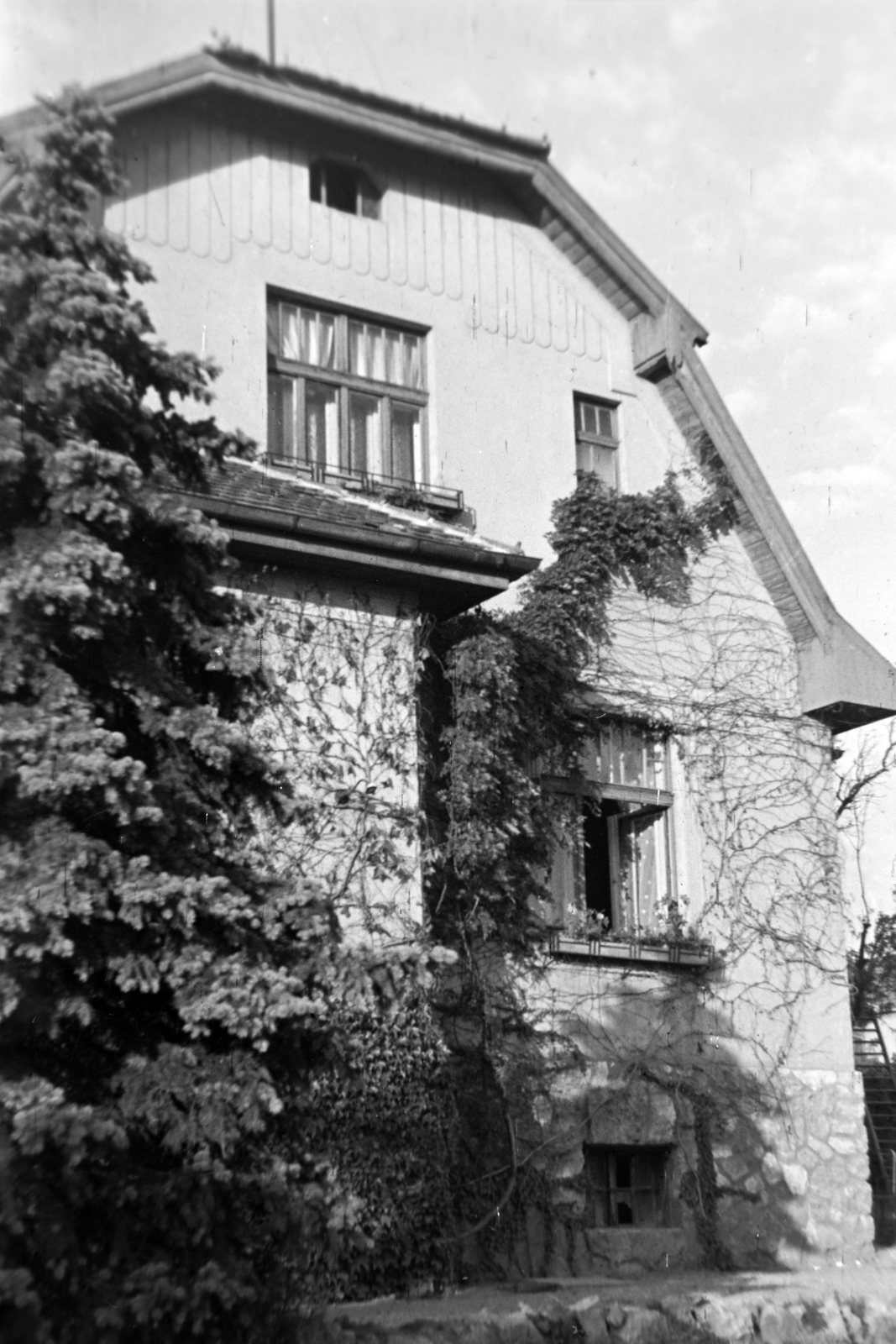 Magyarország, Pécs, Damjanich utca 22., id. Manninger Gusztáv Adolf, mezőgazdász, a Montenuovo-birtokok jószágkormányzójának villája., 1952, Fortepan/Album018, villa, Fortepan #187511
