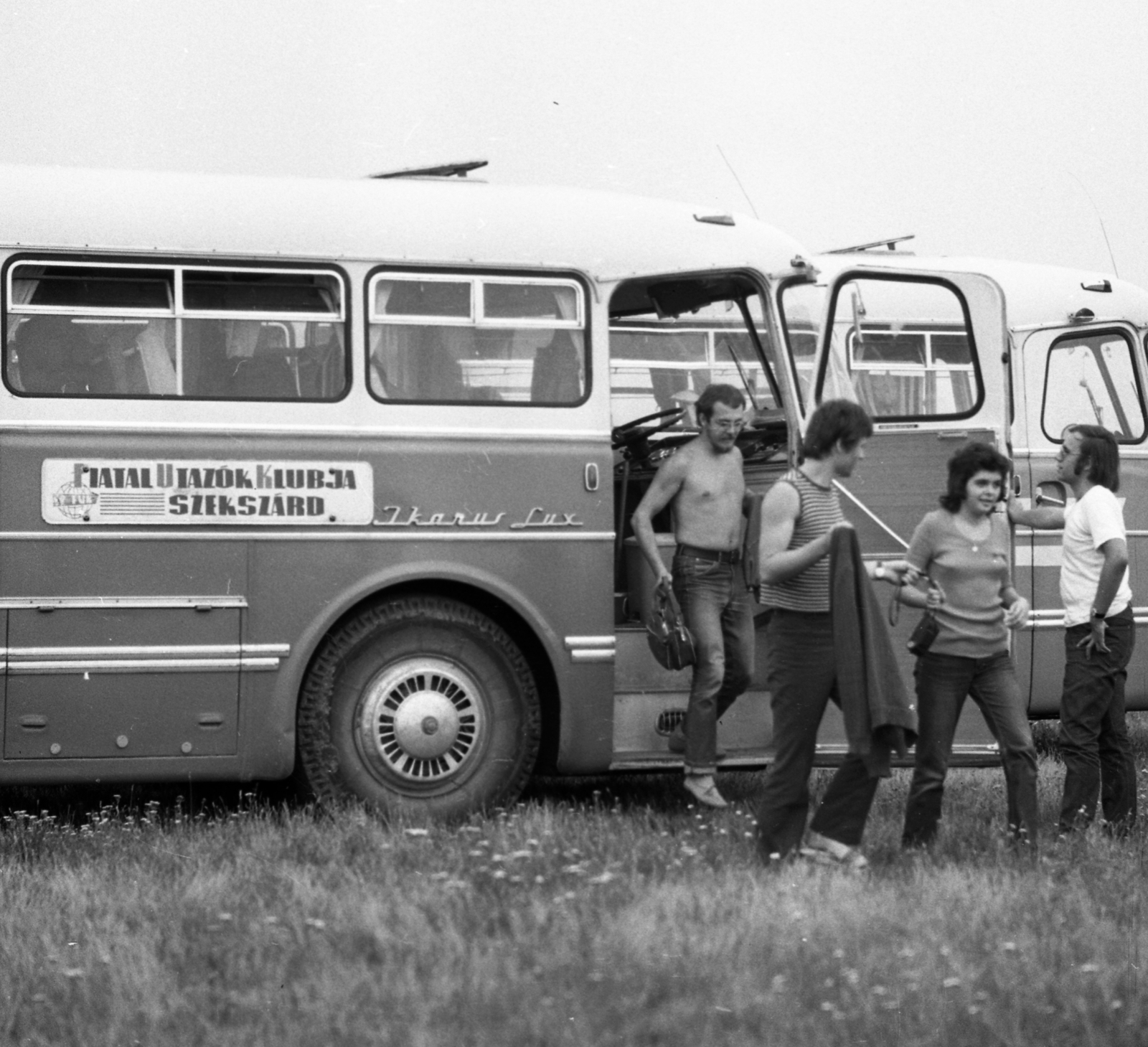 1973, Urbán Tamás, bus, Hungarian brand, Ikarus-brand, dress, youth, travelling, excursion, Fortepan #18753