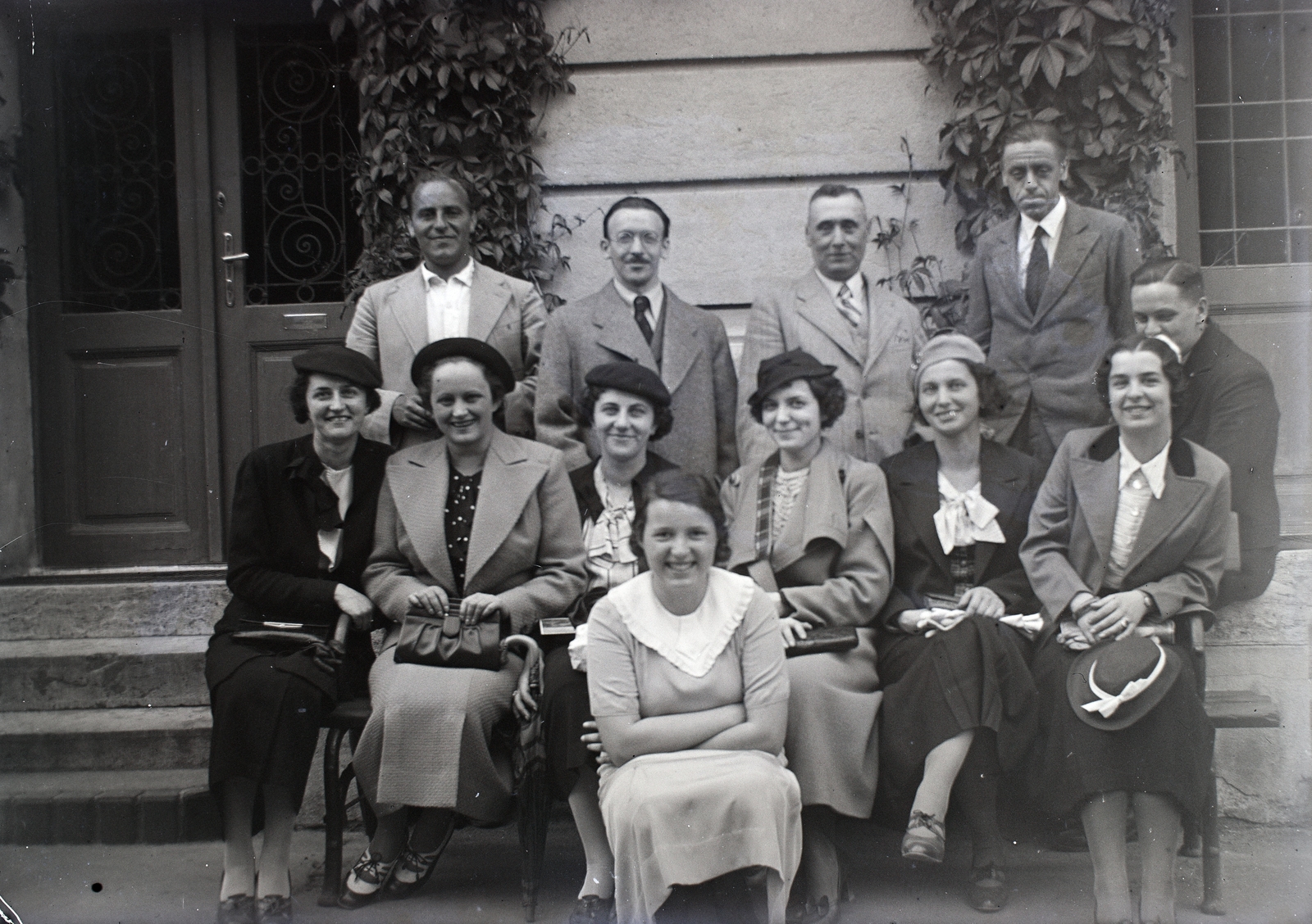 1936, Hirschler Károly, lace blouse, tableau, Fortepan #187585