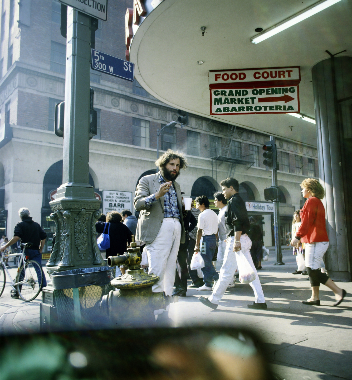 USA, Los Angeles,California, South Broadway - Ötödik utca sarok. A felvétel 1991-ben készült., 1990, Szalay Béla, Fortepan #187628