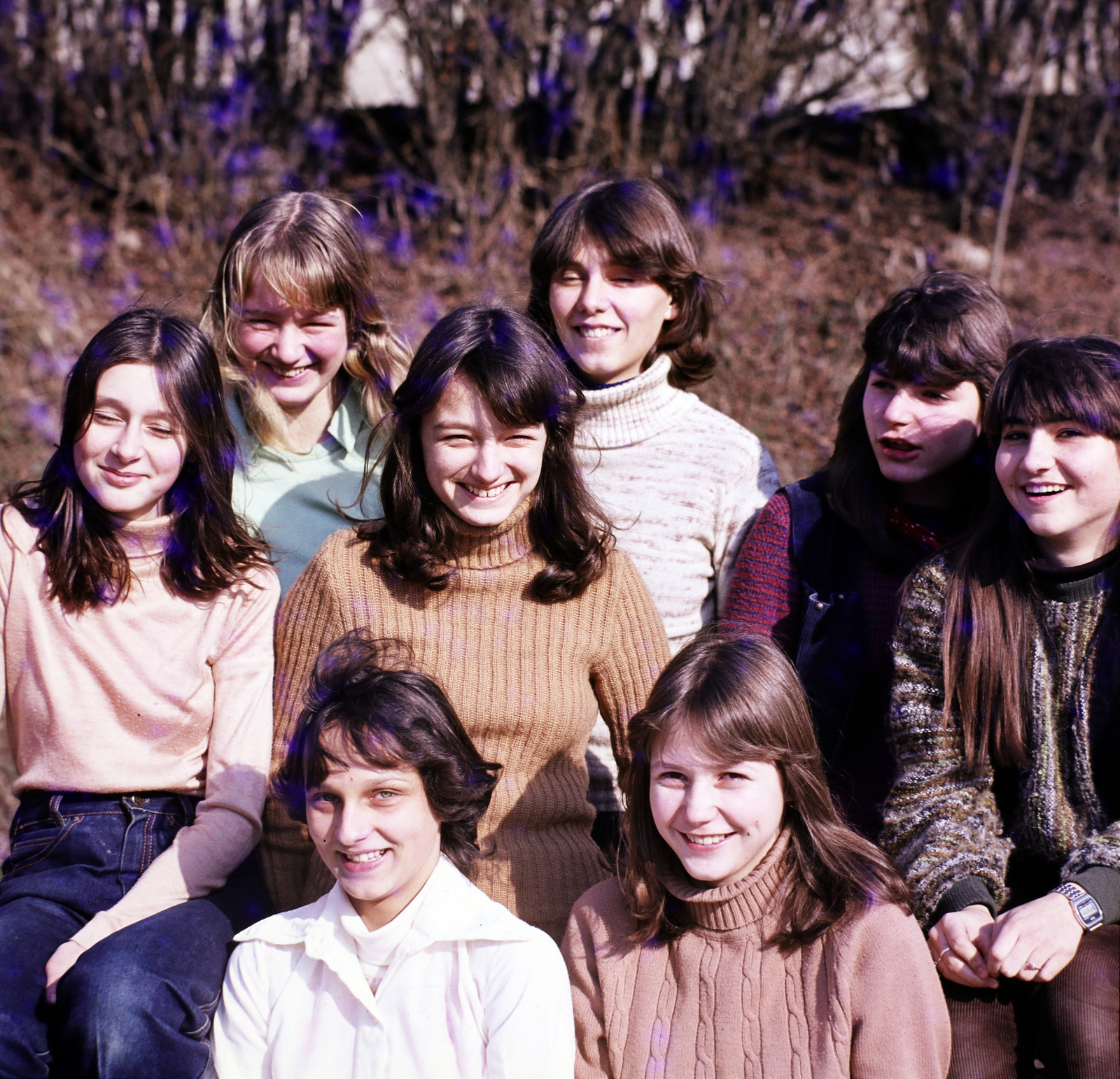 1980, Szalay Béla, colorful, turtleneck, Fortepan #188004