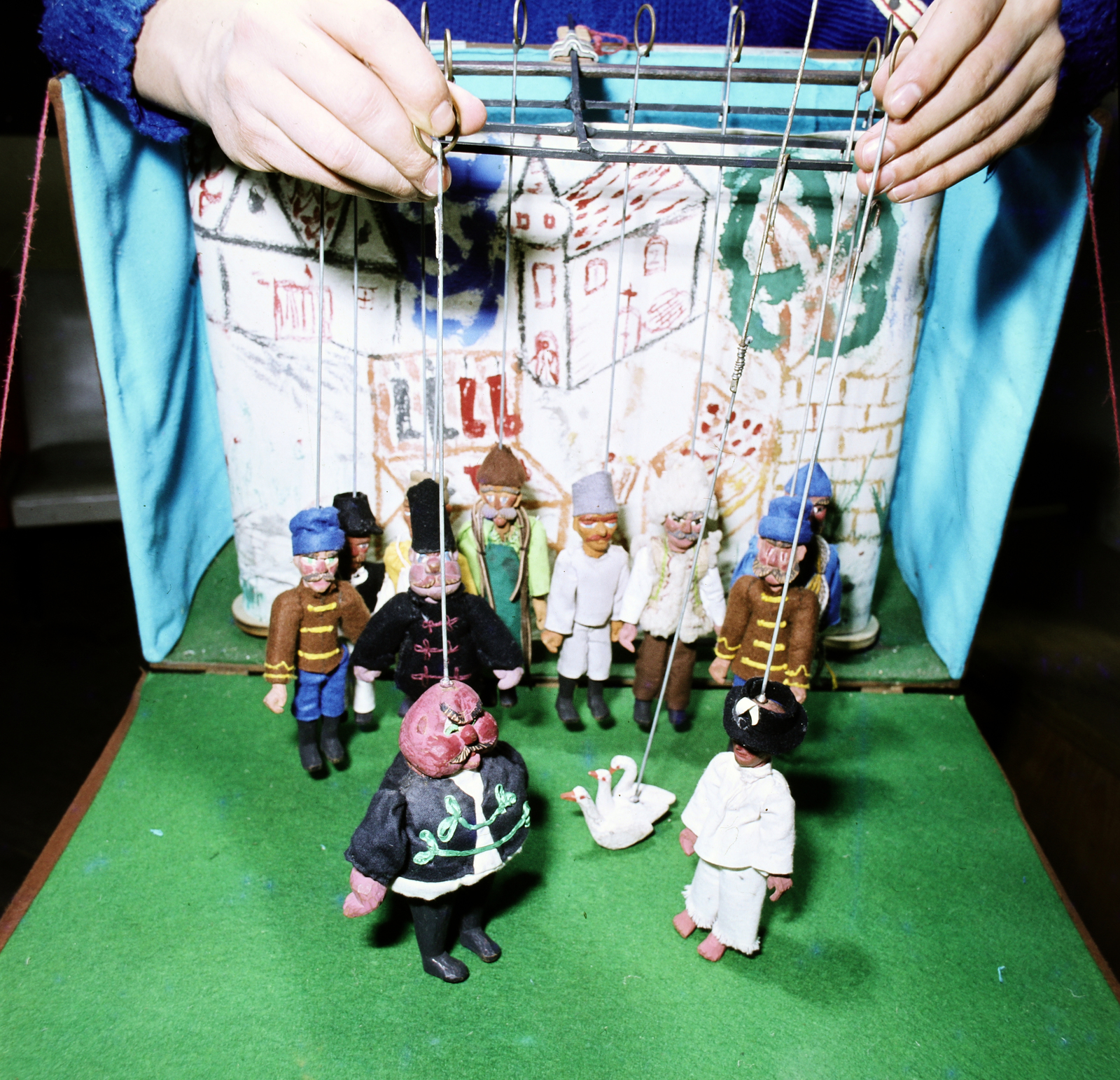 Hungary, Pécs, a Pécsi Nemzeti Színház Bóbita bábegyüttese., 1981, Szalay Béla, colorful, puppet, Fortepan #188009