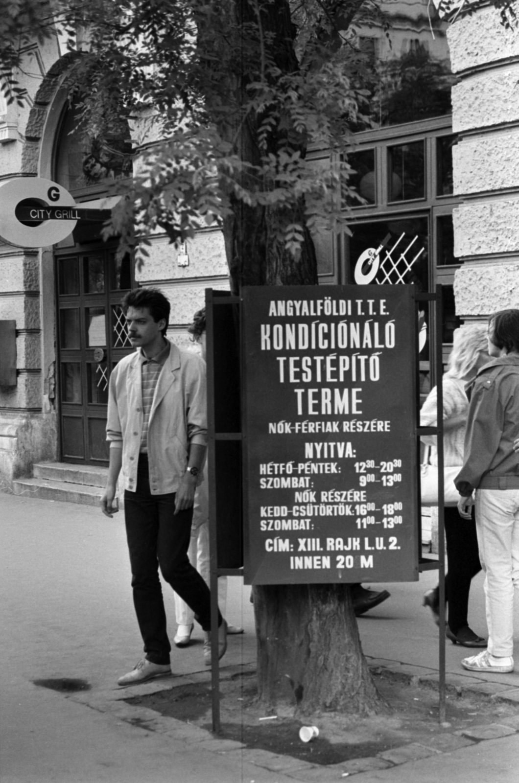 Hungary, Budapest XIII., Jászai Mari tér 3., 1985, Szalay Béla, Budapest, body building, announcement, Fortepan #188156