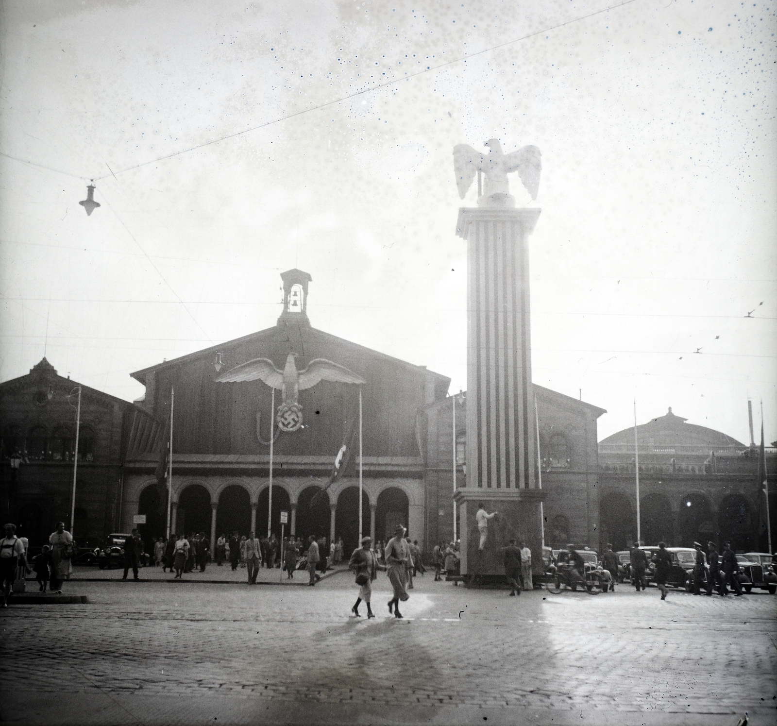 Germany, Munich, főpályaudvar (Hauptbahnhof)., 1936, Lőrincze Judit, Fortepan #188493