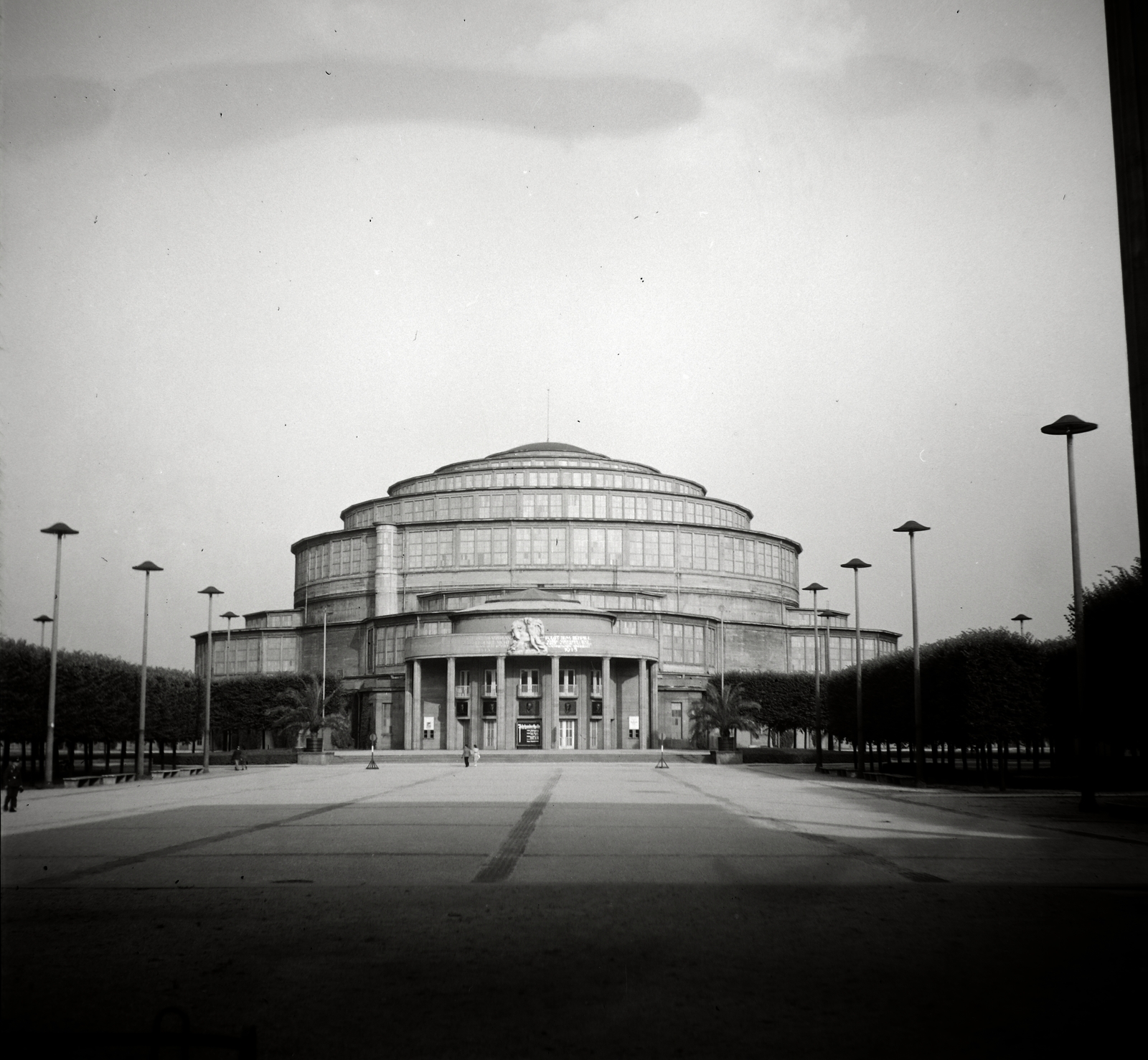 Lengyelország, Wroclaw, Hala Stulecia (ekkor Jahrhunderthalle, később Hala Ludowa)., 1936, Lőrincze Judit, Fortepan #188559