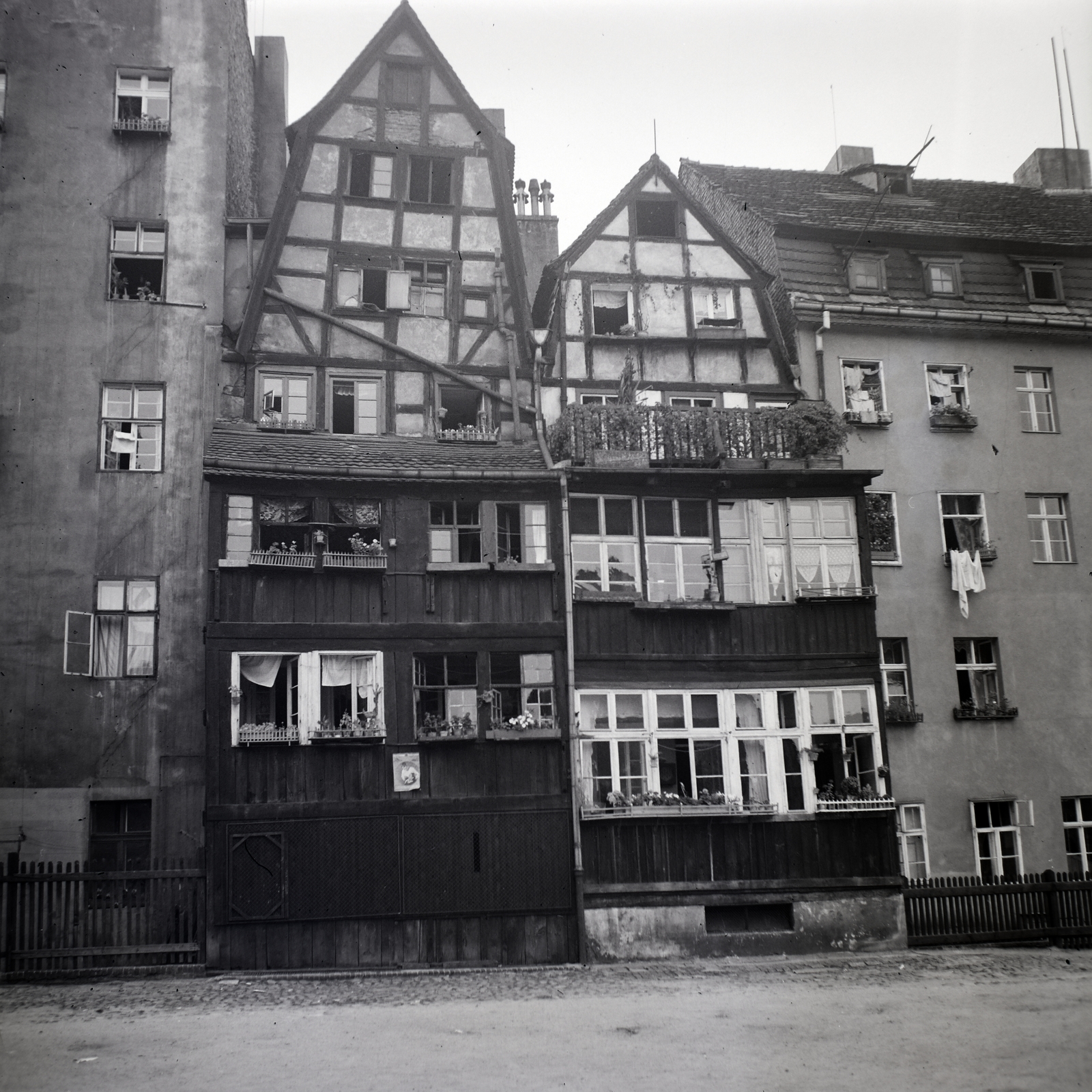 Poland, Wroclaw, ulica Białoskórnicza., 1936, Lőrincze Judit, Fortepan #188562