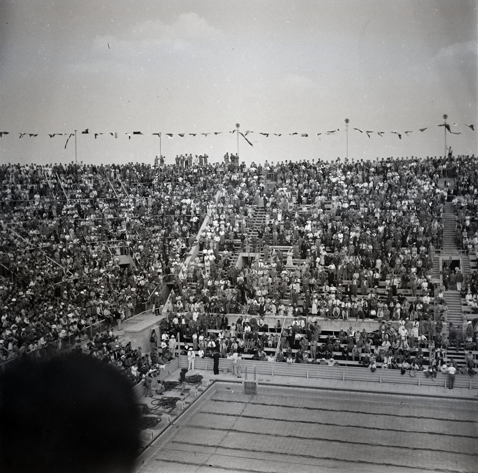 Germany, Berlin, Olimpiai Úszóstadion, a XI. nyári olimpiai játékok alatt., 1936, Lőrincze Judit, Fortepan #188601