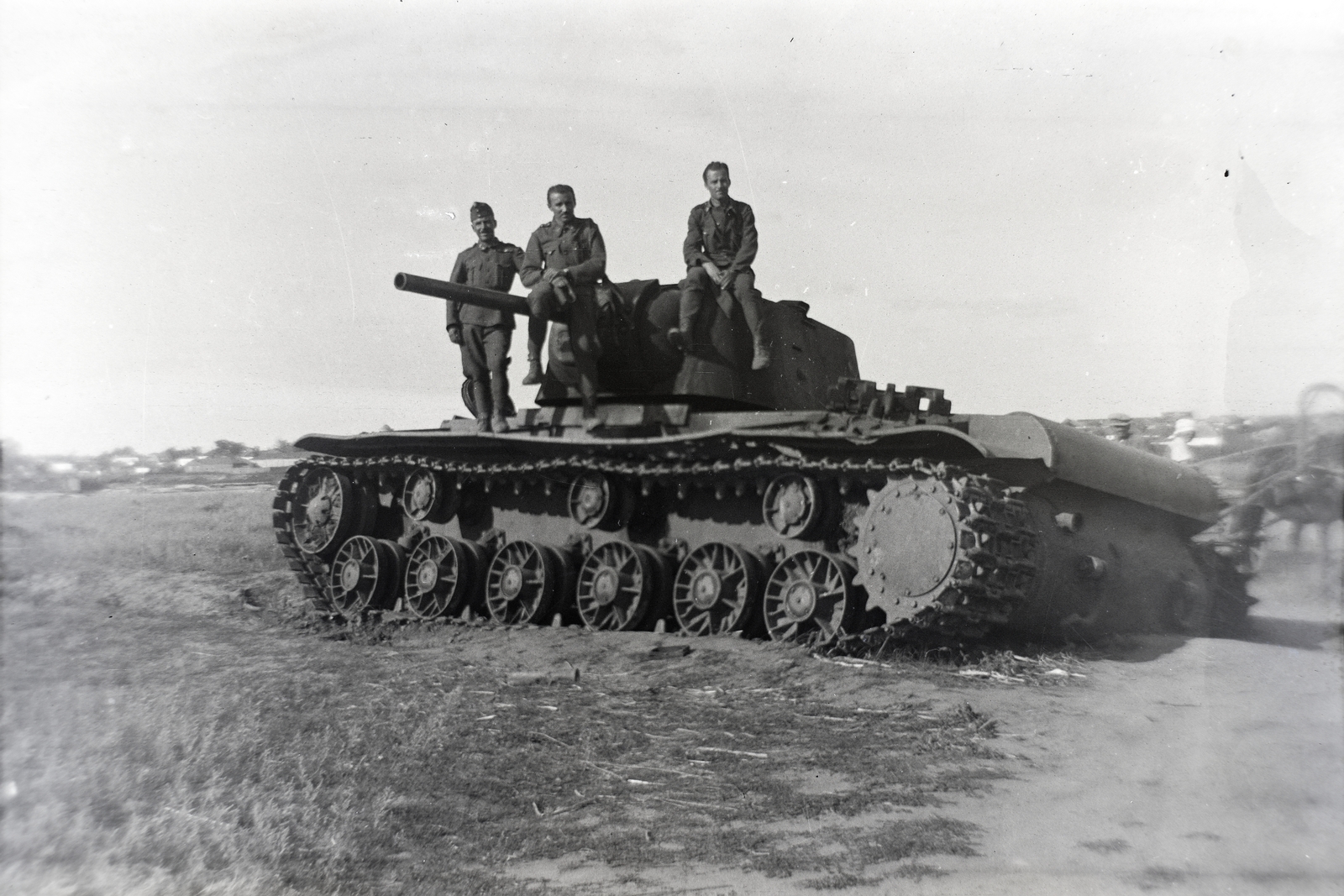 1942, Merza József, eastern front, tank, second World War, Fortepan #188845