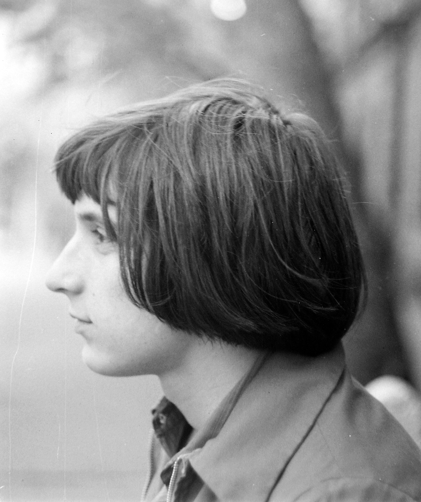 1974, Fortepan, portrait, face profile, Adam's apple, Fortepan #18899