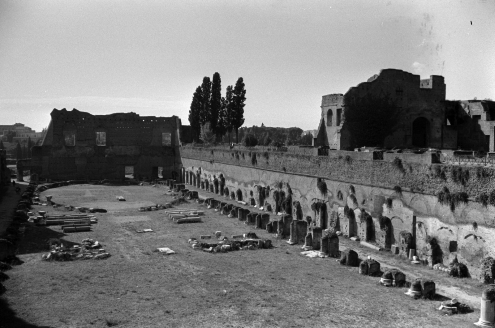 Italy, Rome, Stadium., 1960, Palkó Zsolt, ancient culture, ruins, monument, Fortepan #189141