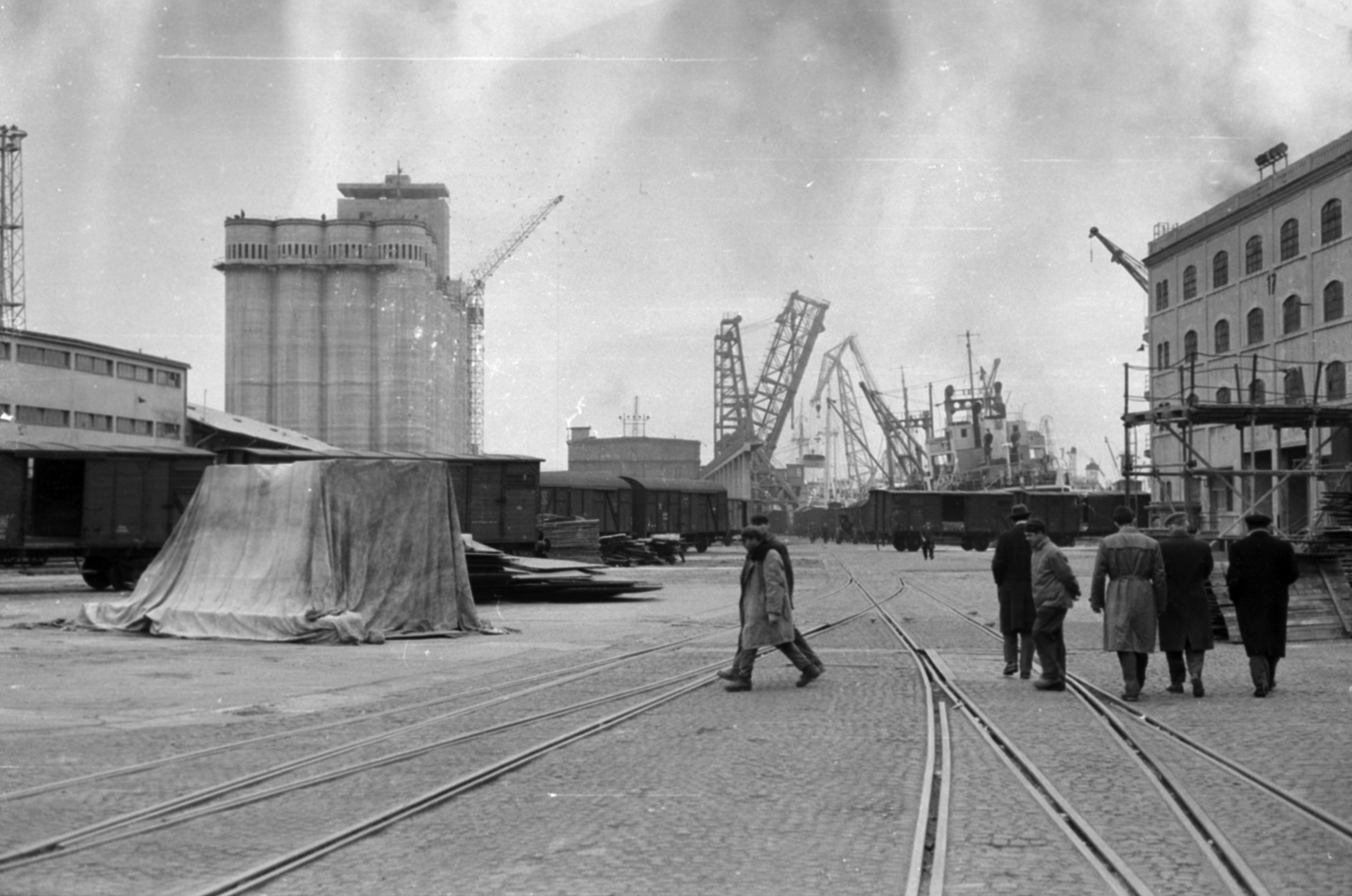 Croatia,Adriatic Sea, Rijeka, kikötő., 1959, Ungvári György, port, Fortepan #189180
