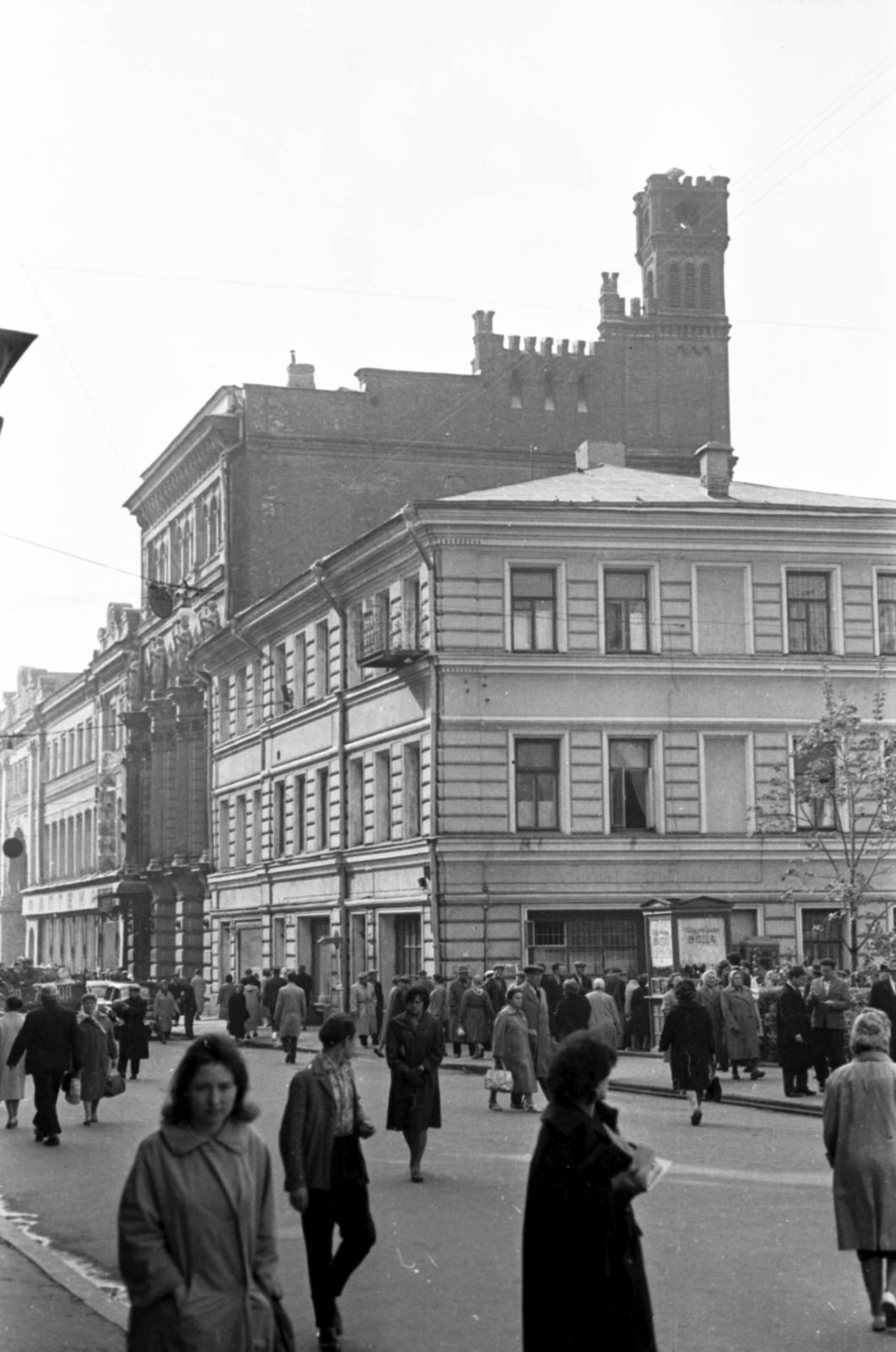 Russia, Moscow, Nyikolszkaja (25. Oktjabrja) utca a Lubjanka (Dzerzsinszkij) tér felől., 1962, Ungvári György, Fortepan #189297