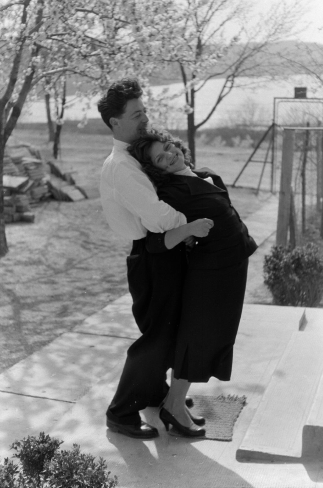 1958, Tölg Anna, man and woman, youth, Fortepan #189409