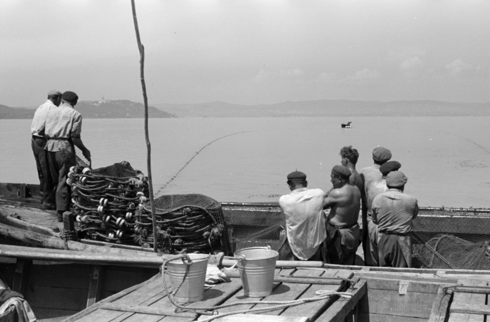 1958, Tölg Anna, fishing, Fortepan #189419