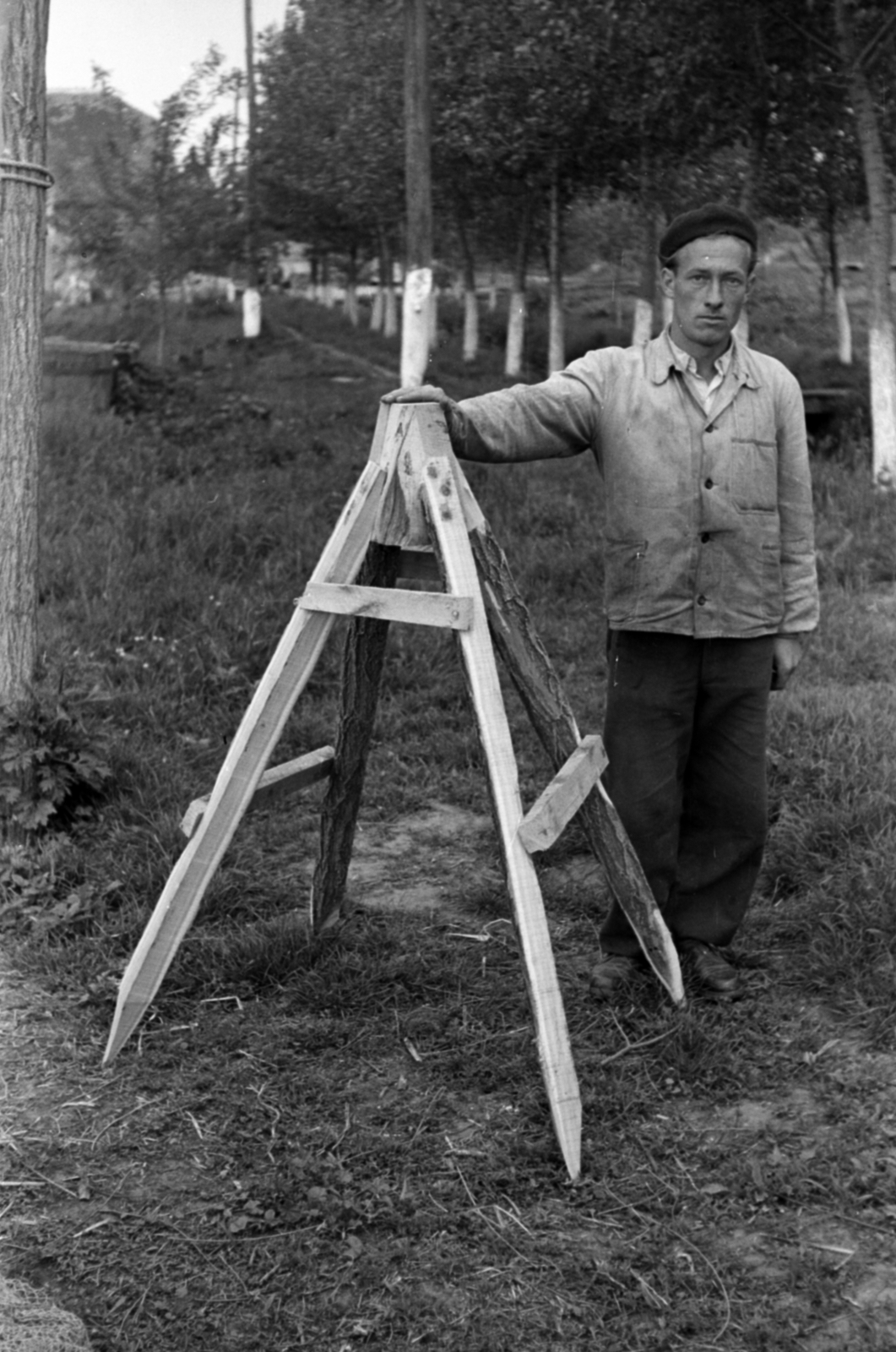 1958, Tölg Anna, survey, geodesy, Fortepan #189424