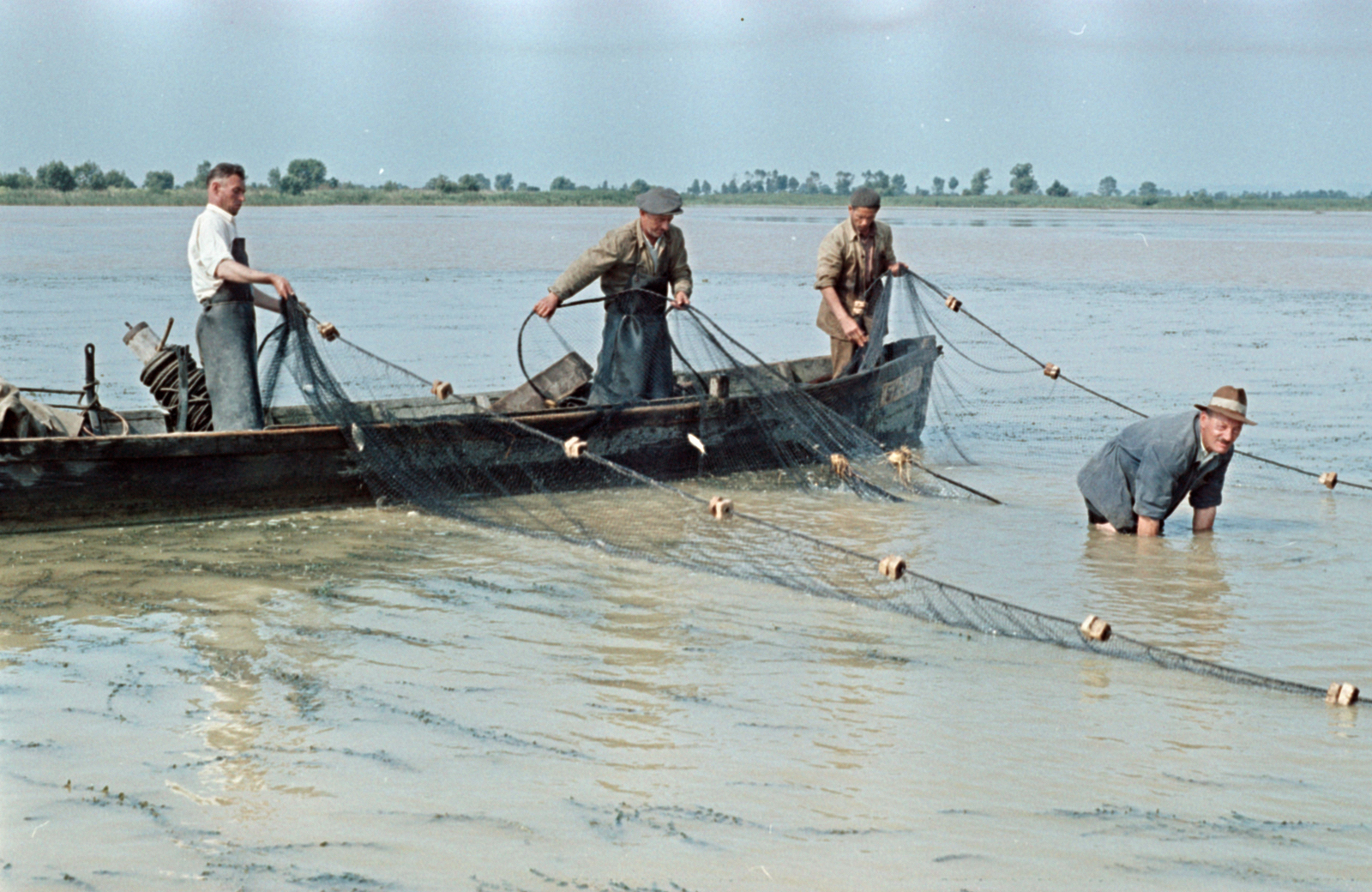 1959, Tölg Anna, colorful, fishing, Fortepan #189448